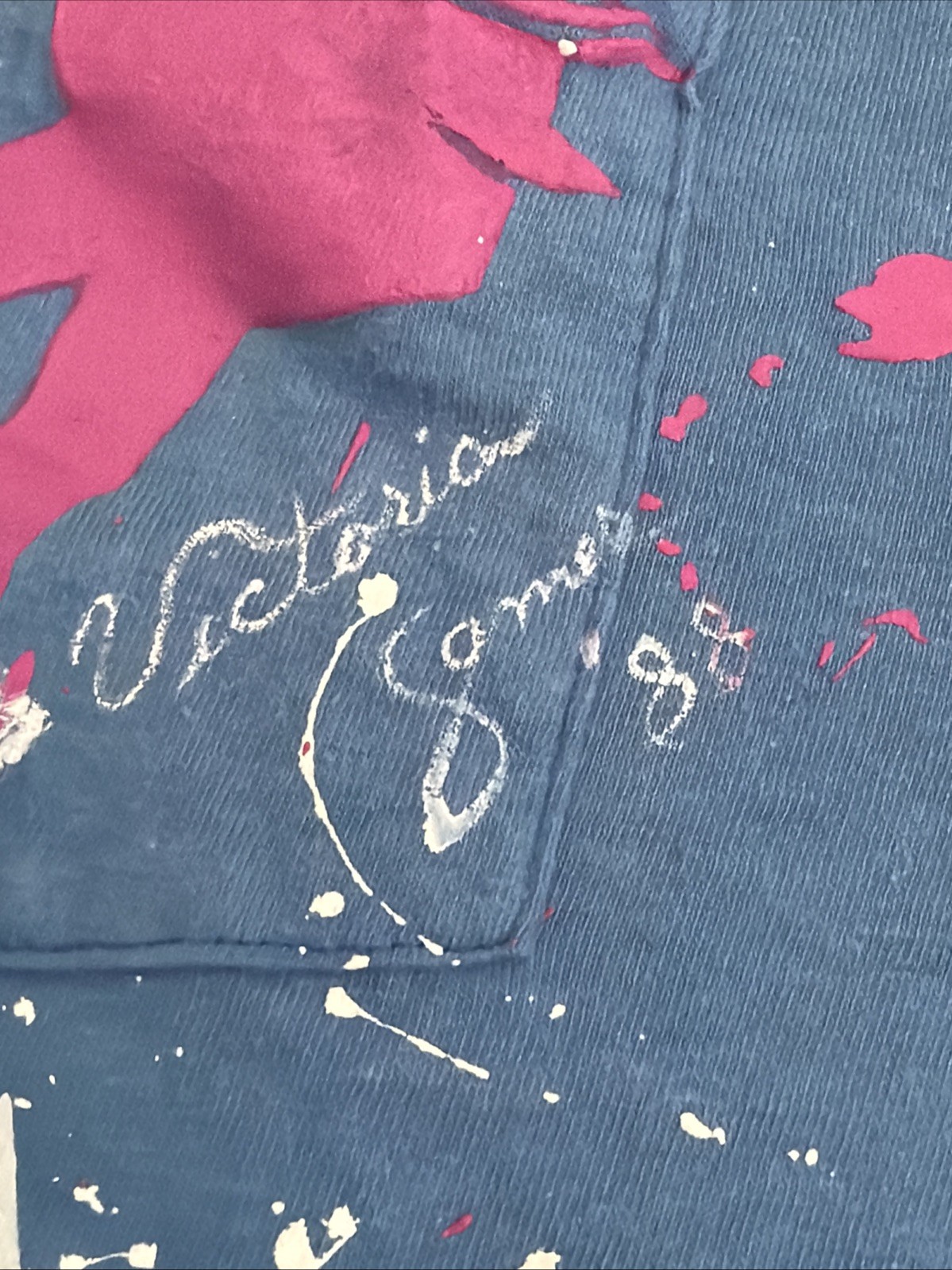 Vtg 1988 Victoria James Signed Wearable Art Fruit Of The Loom Single Stitch – XL