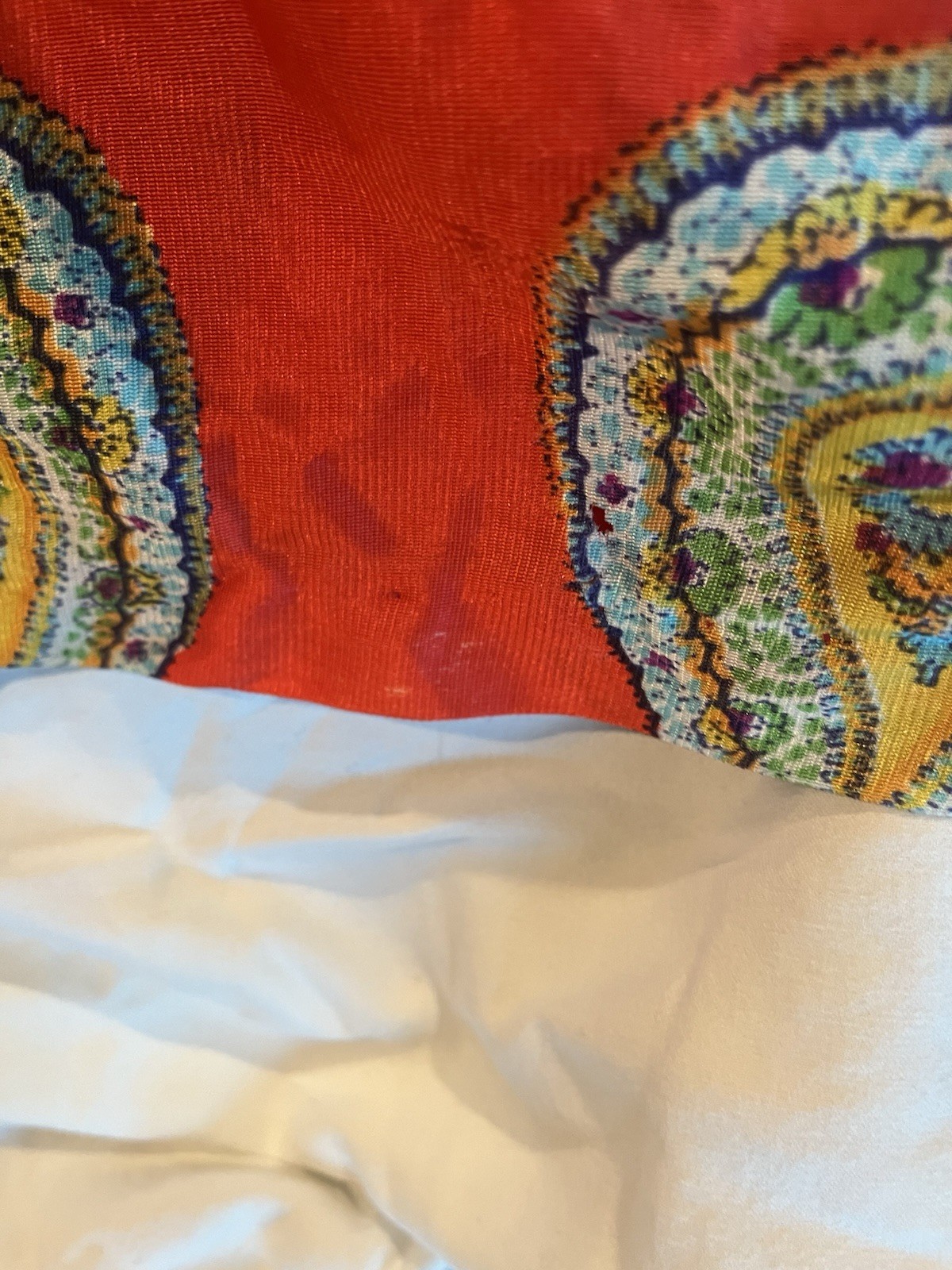 1970s Jumpsuit 3/4 Sleeve Size 26 Waist Very Good Condition Wide Leg Paisley