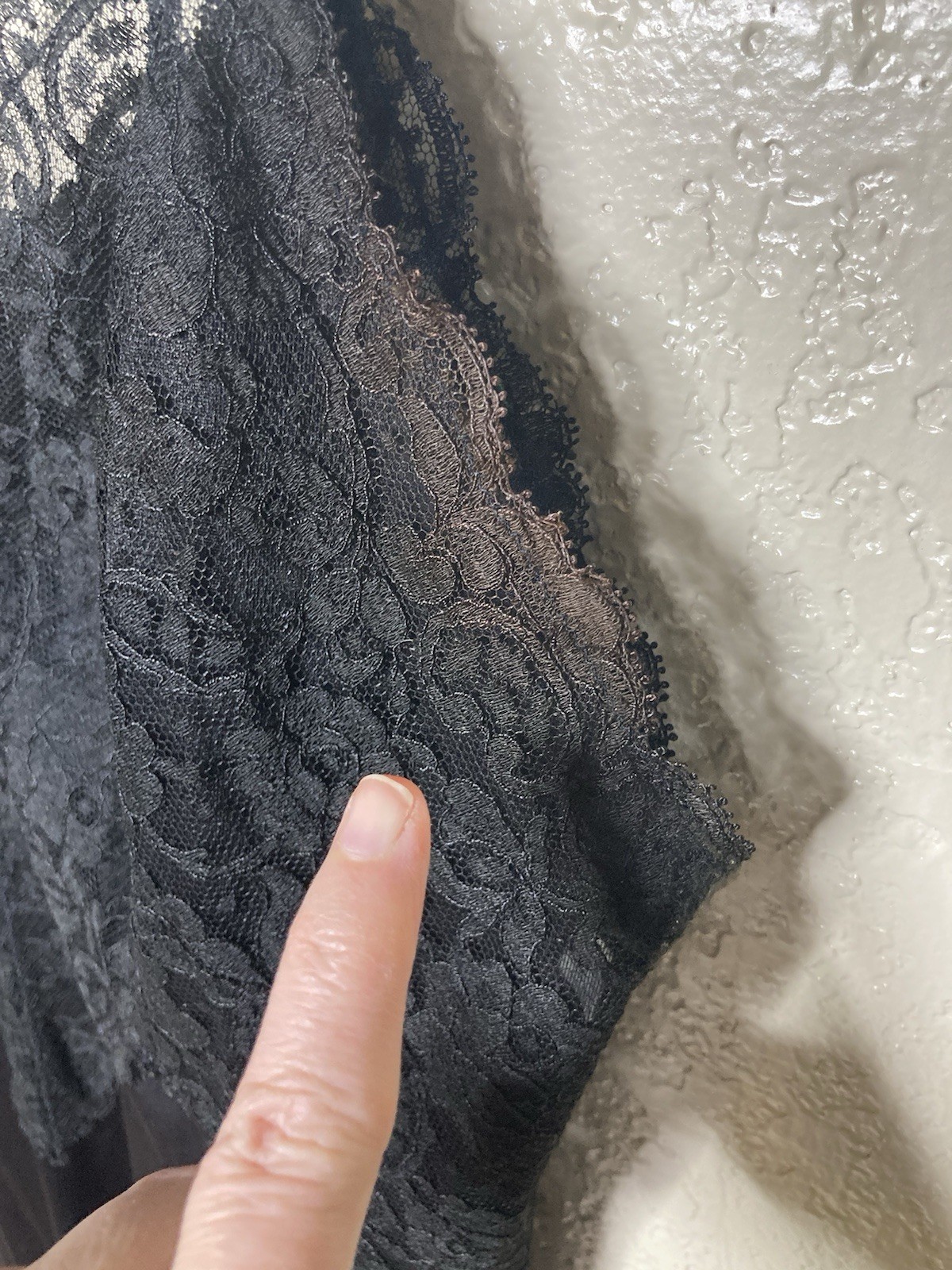 Vanity Fair Lace Nightgown Slip Size 36 Tricot All Nylon Lingerie Silky