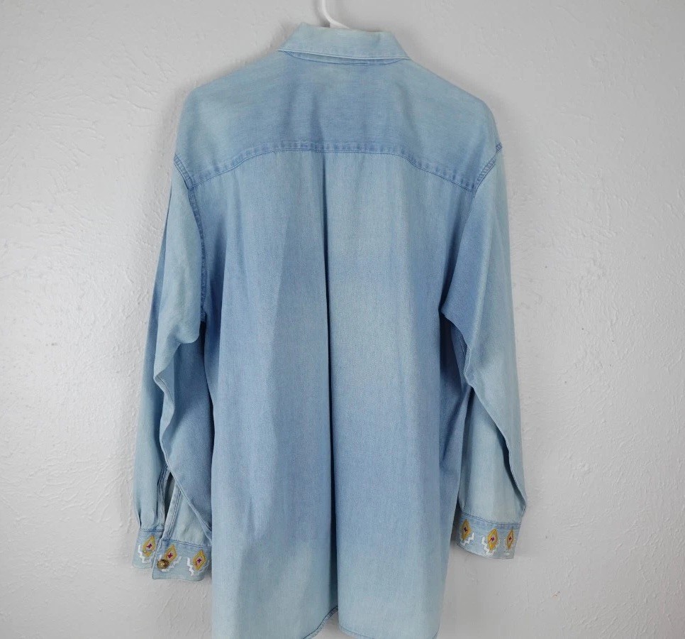Vintage aiger Southwest Native American Button Up Shirt large