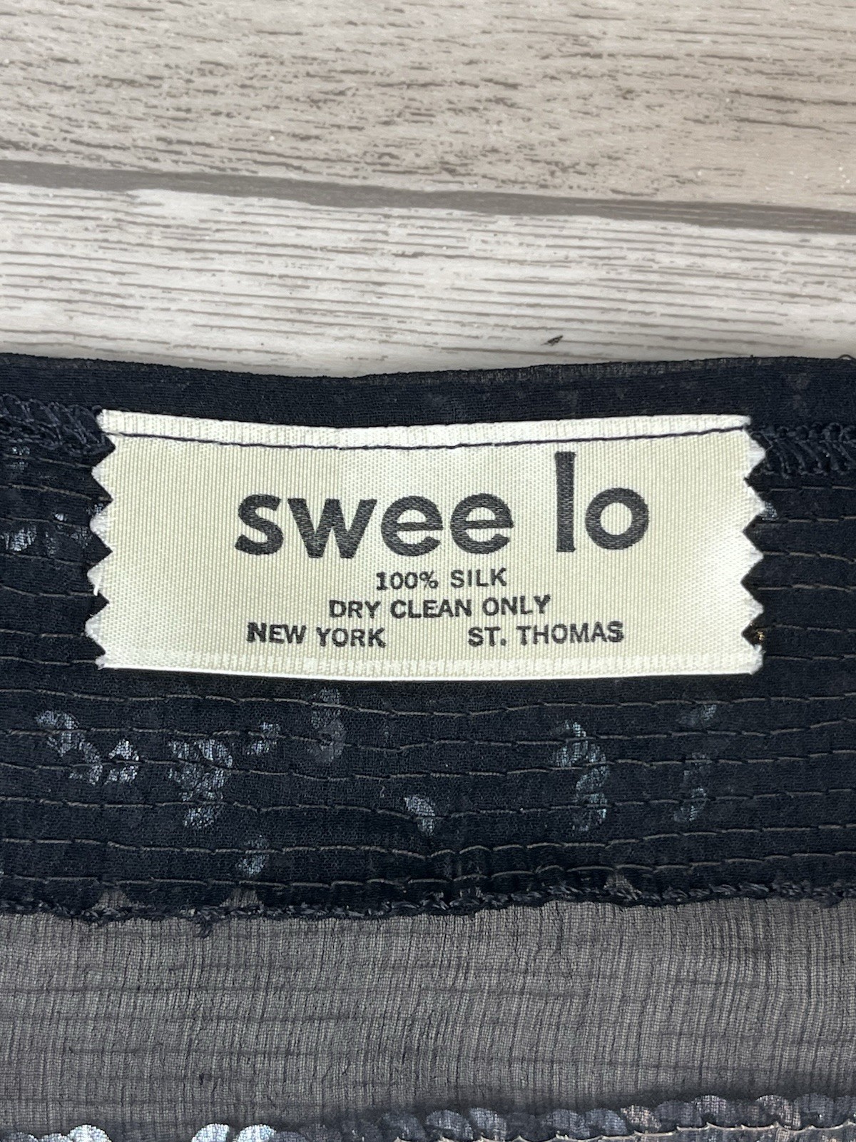 Vintage Swee Lo Womens Jacket Sz S/M Sequin Top Party Disco 80s Glam Dynasty NOS