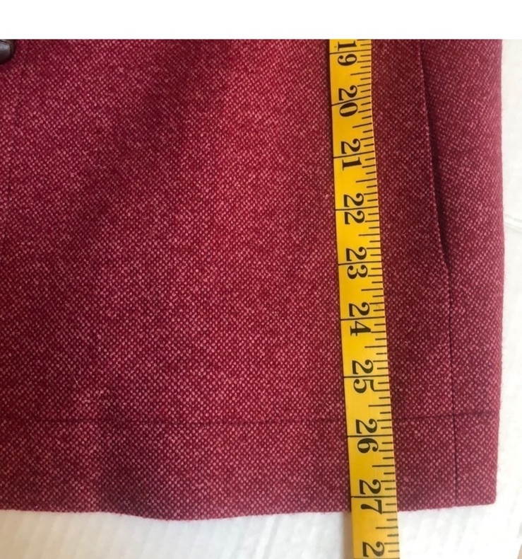Vtg Talbots Women’s Wool Silk Blend Red Orange Tweed Blazer Size 14 Made In USA