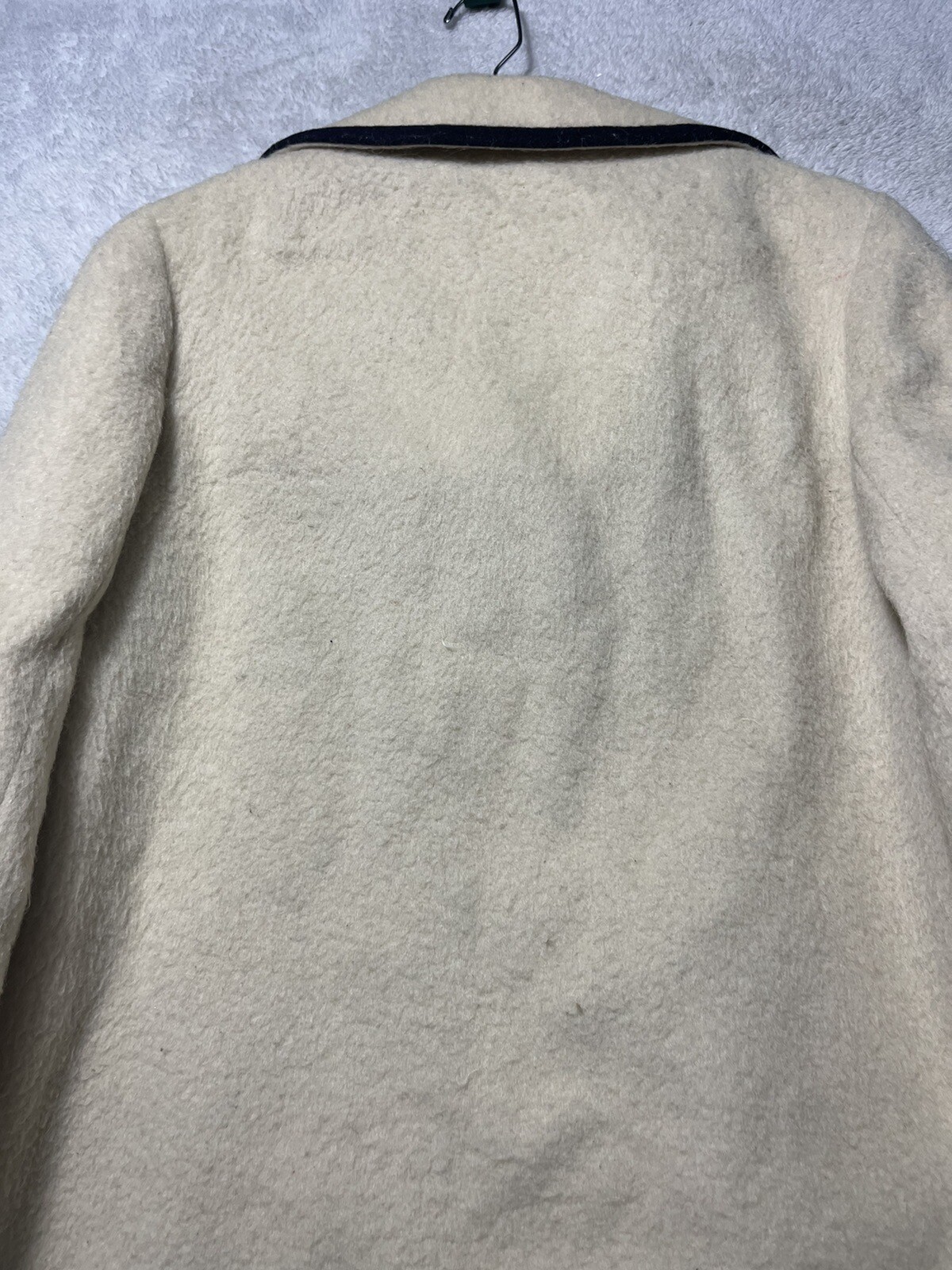 Vintage Pristine Lodenfrey 1842 Ivory Wool Outdoor Peacoat Australia Size 14.
