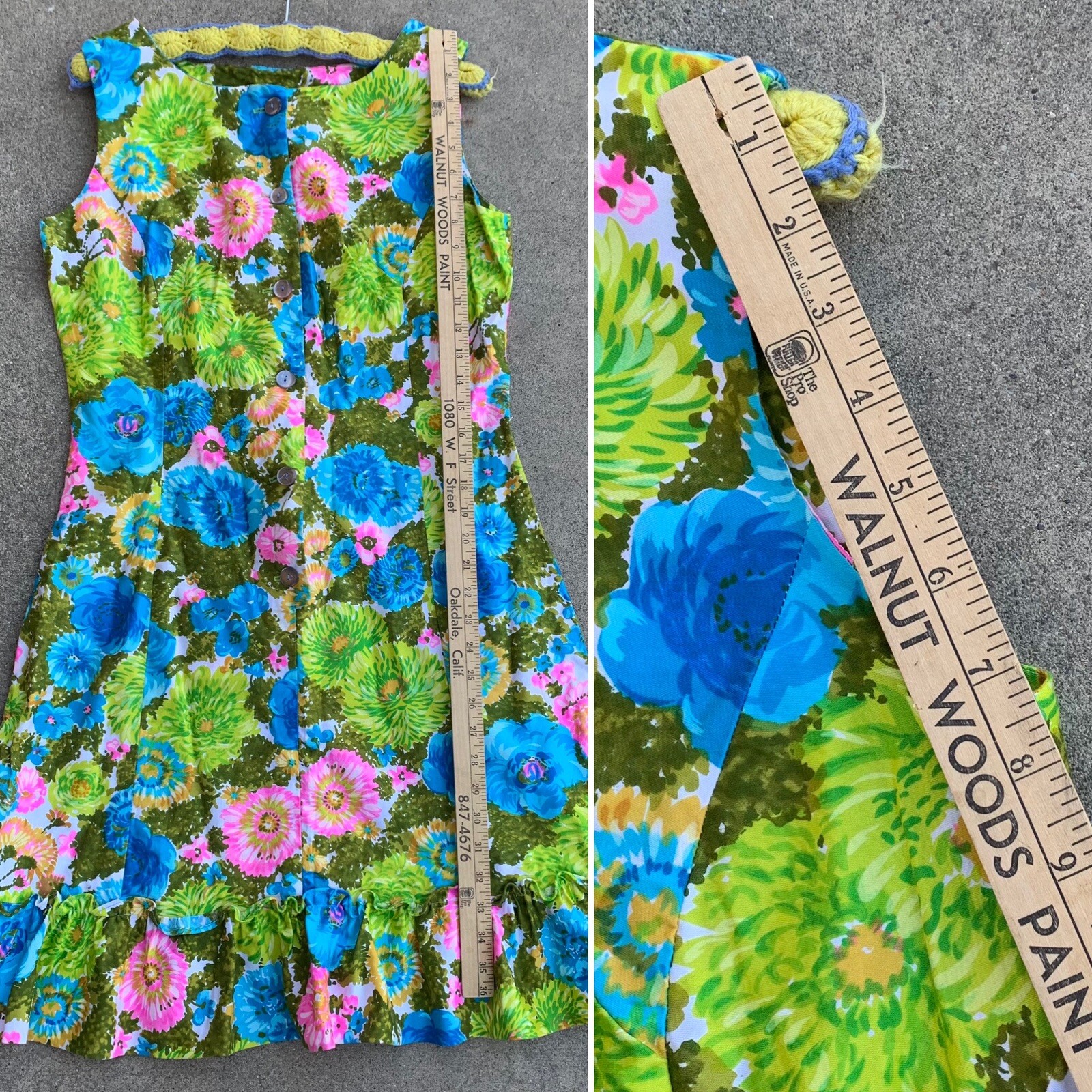 Vintage Dash About dress colorful floral sleeveless