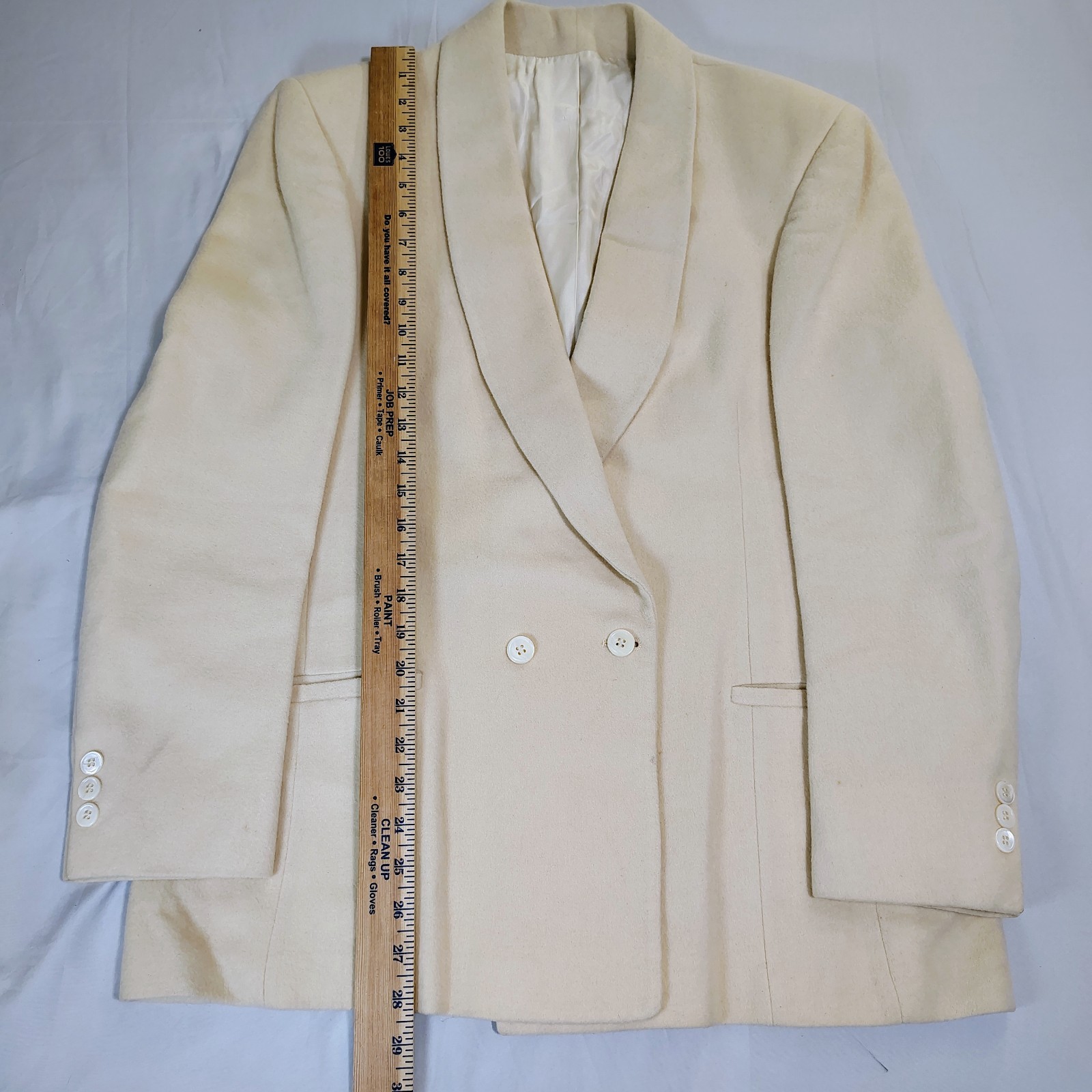 Vintage Barrie Pace Ltd Beige Camel Hair Blazer Size 14 Quiet Luxury Old Money
