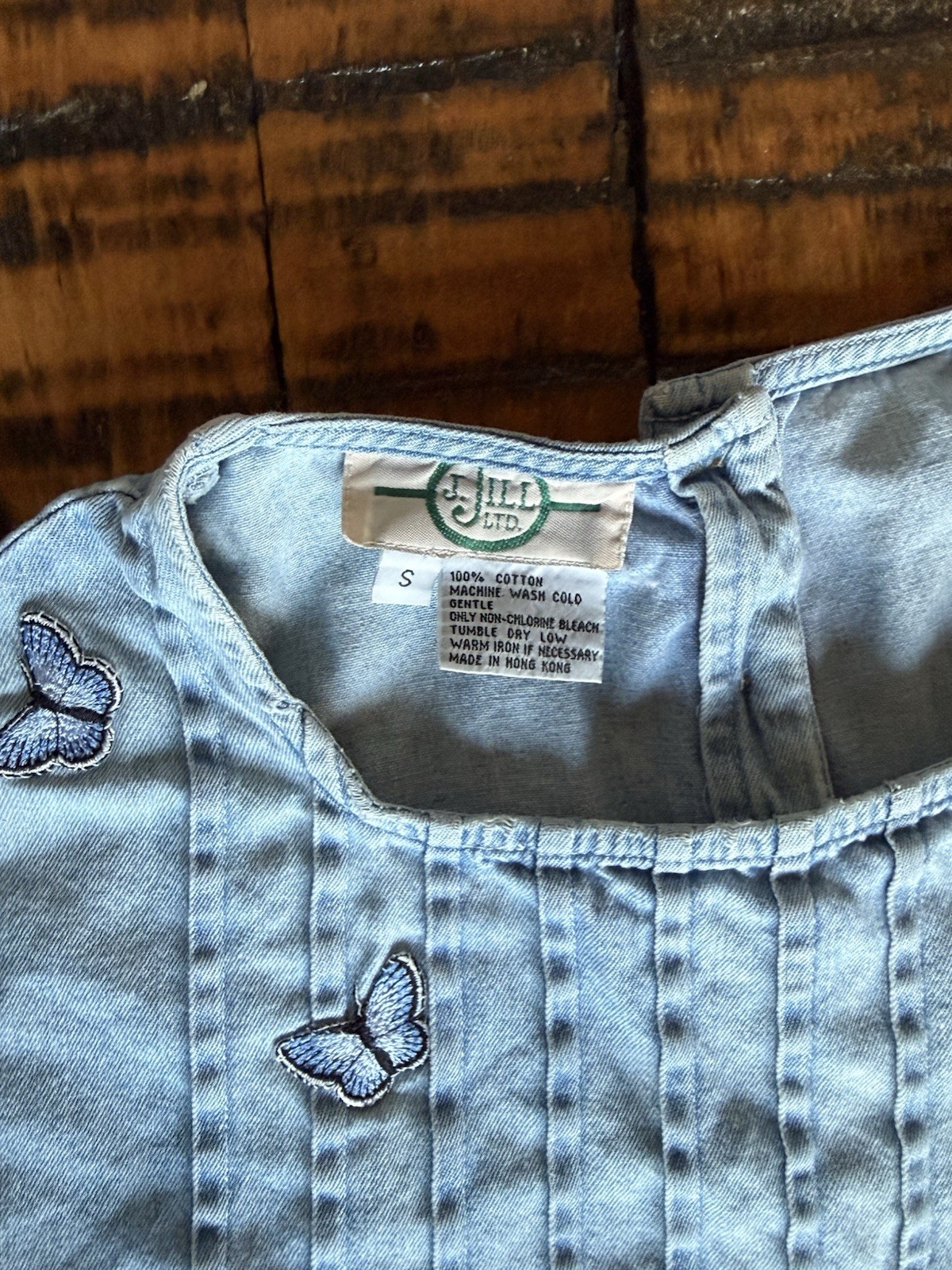 Expressions and J. Jill Ltd. 100% Cotton Pair (2) Vintage Denim Dresses 90 style
