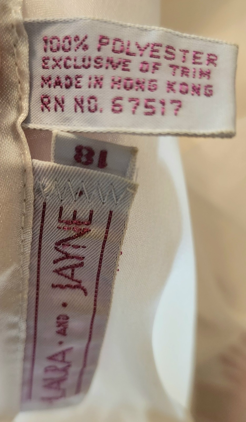 Vintage Laura & Jayne Applique Embroidery & Pearl Embelleshed Collar Blouse