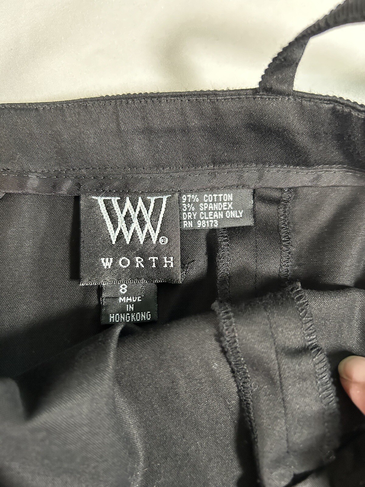 Vintage 90s Worth Women’s Black Cocktail Dress Size 8