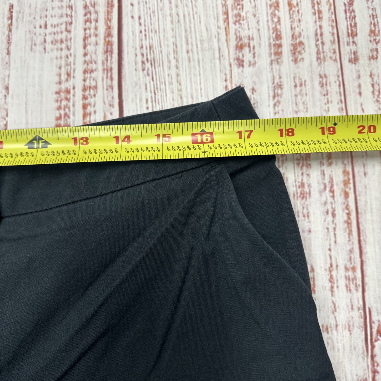 Vintage Y2K New York & Company Capri Pants Women’s Sz 12 Black Wideleg Stretch