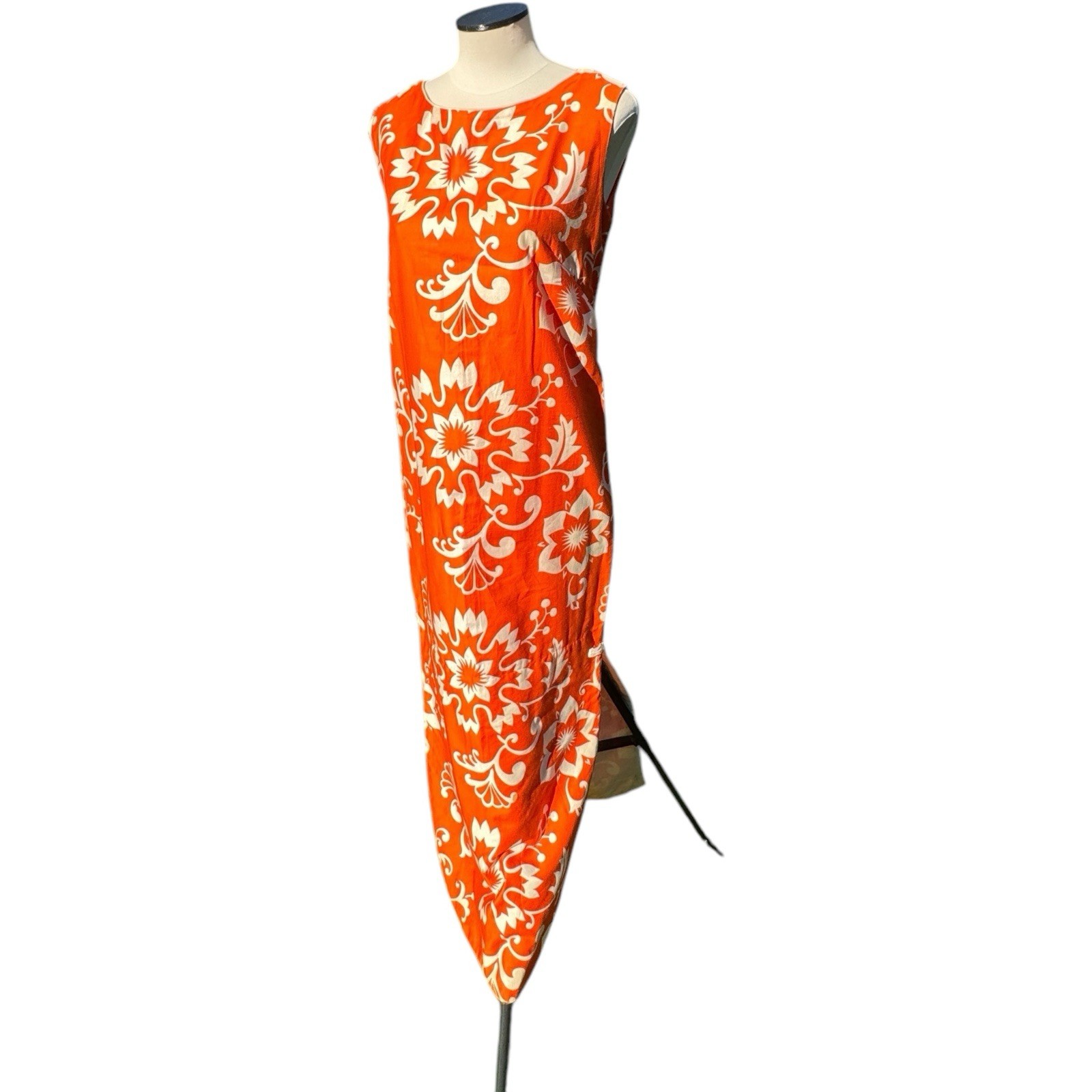 Vintage Diamond Head 70’s 60s Hawaiian Women’s Dress Cotton Maxi Medium