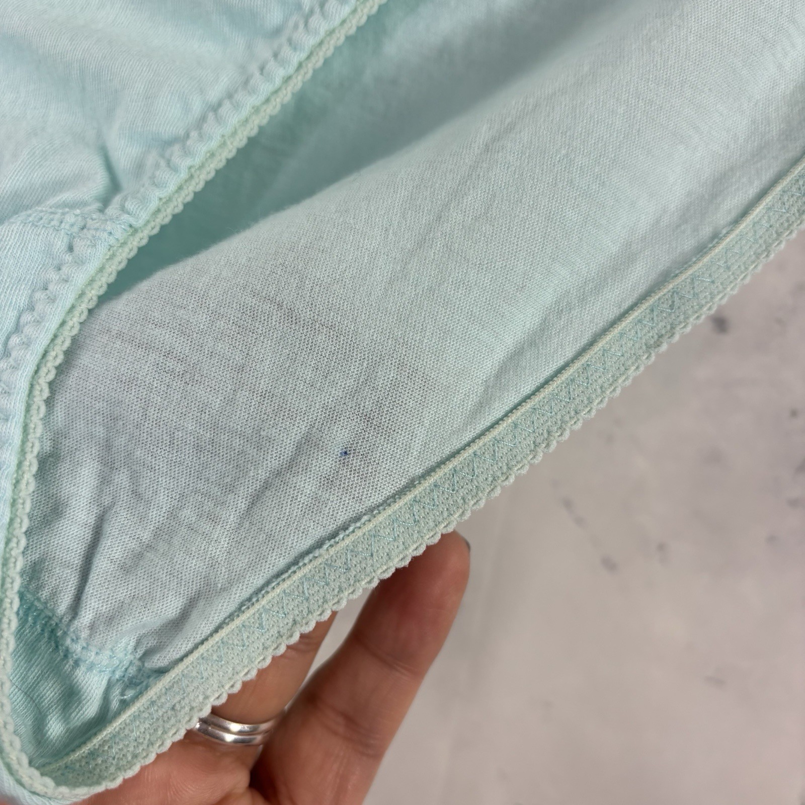 Vintage 80s Playboy Playmate Hi Cut Panties Cotton Panty Size Sm 6 Baby Blue y2k