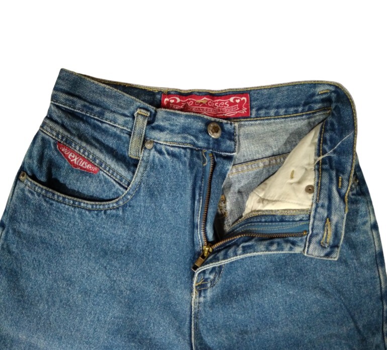 Vintage 80s 90s No Excuses Denim Jeans High Rise Waist Straight Size 3/4