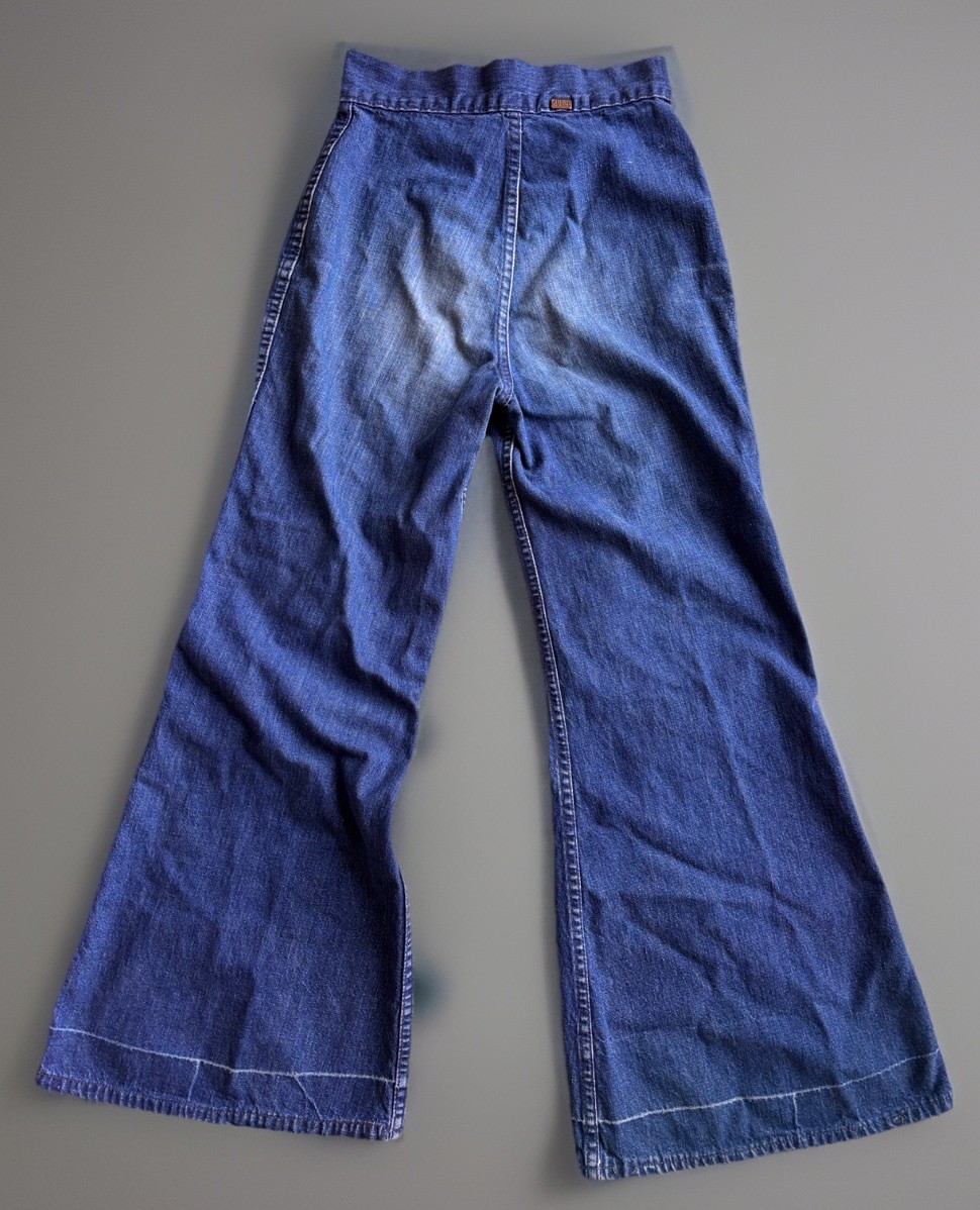 RARE „Cheap Jeans’ Brand 70s Vintage Jeans With perfect Bell Bottoms