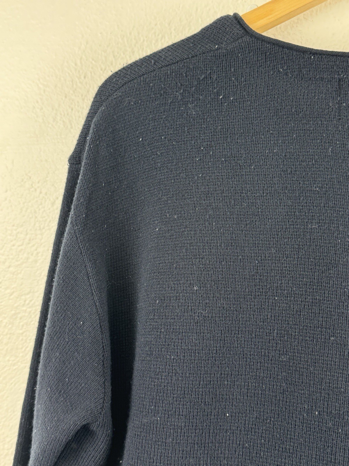 Vintage Broadway Supply California Navy Blue Cardigan Sweater Size L Womens