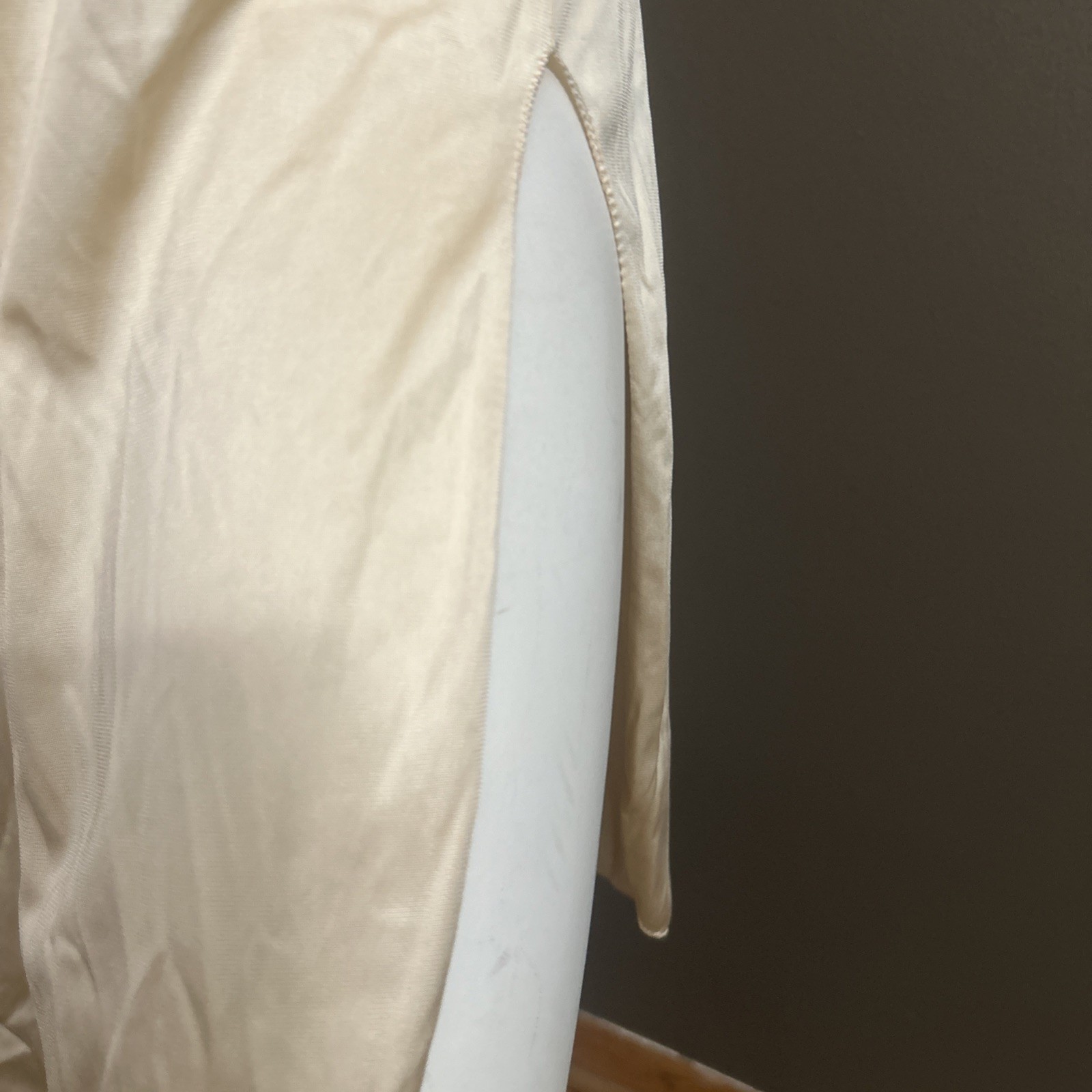 Vanity Fair Flesh Colored Full Slip, Vintage Size 36, Split Side