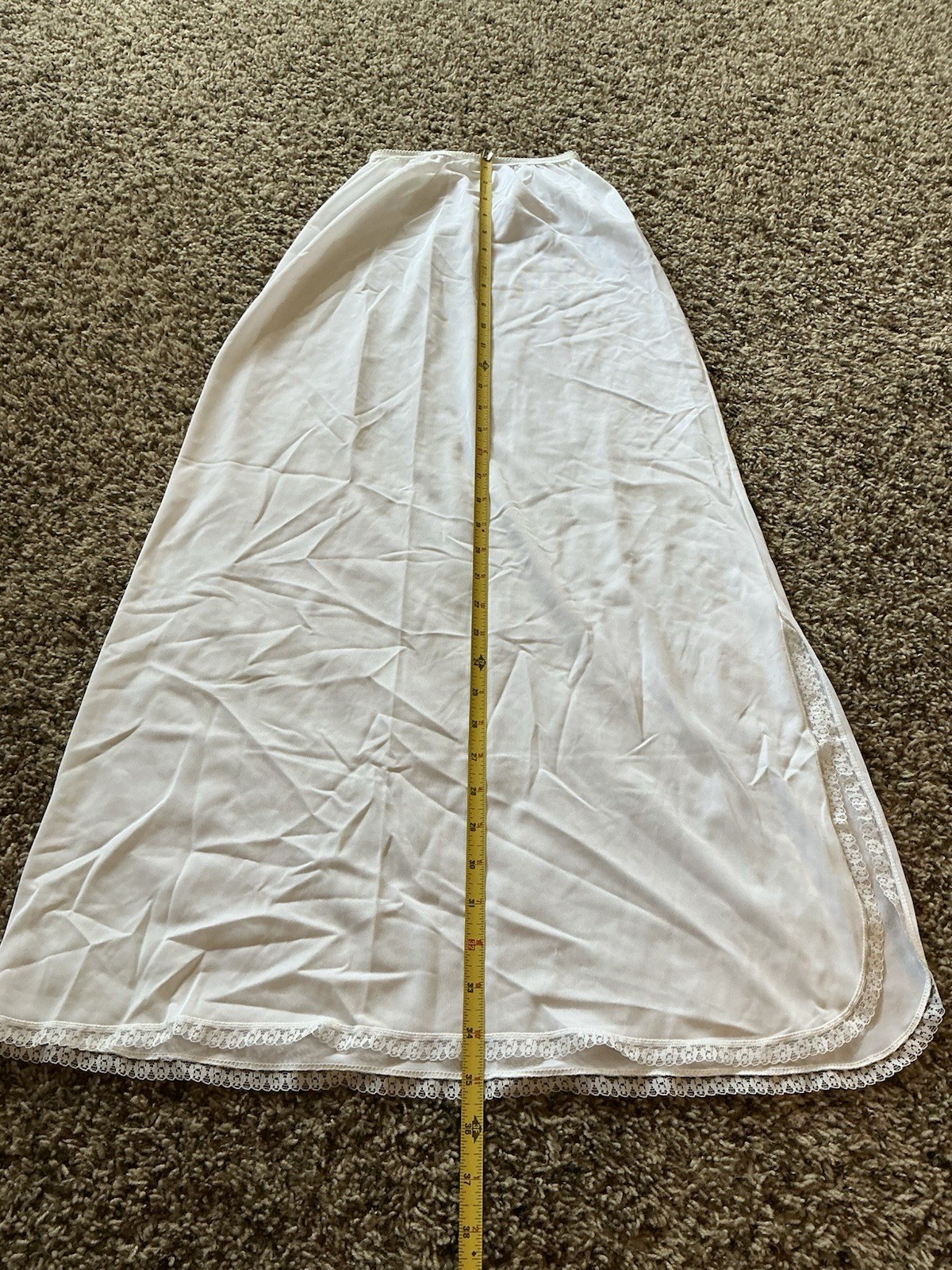 Vintage Stoneswear Full Length Half Slip Size Small White