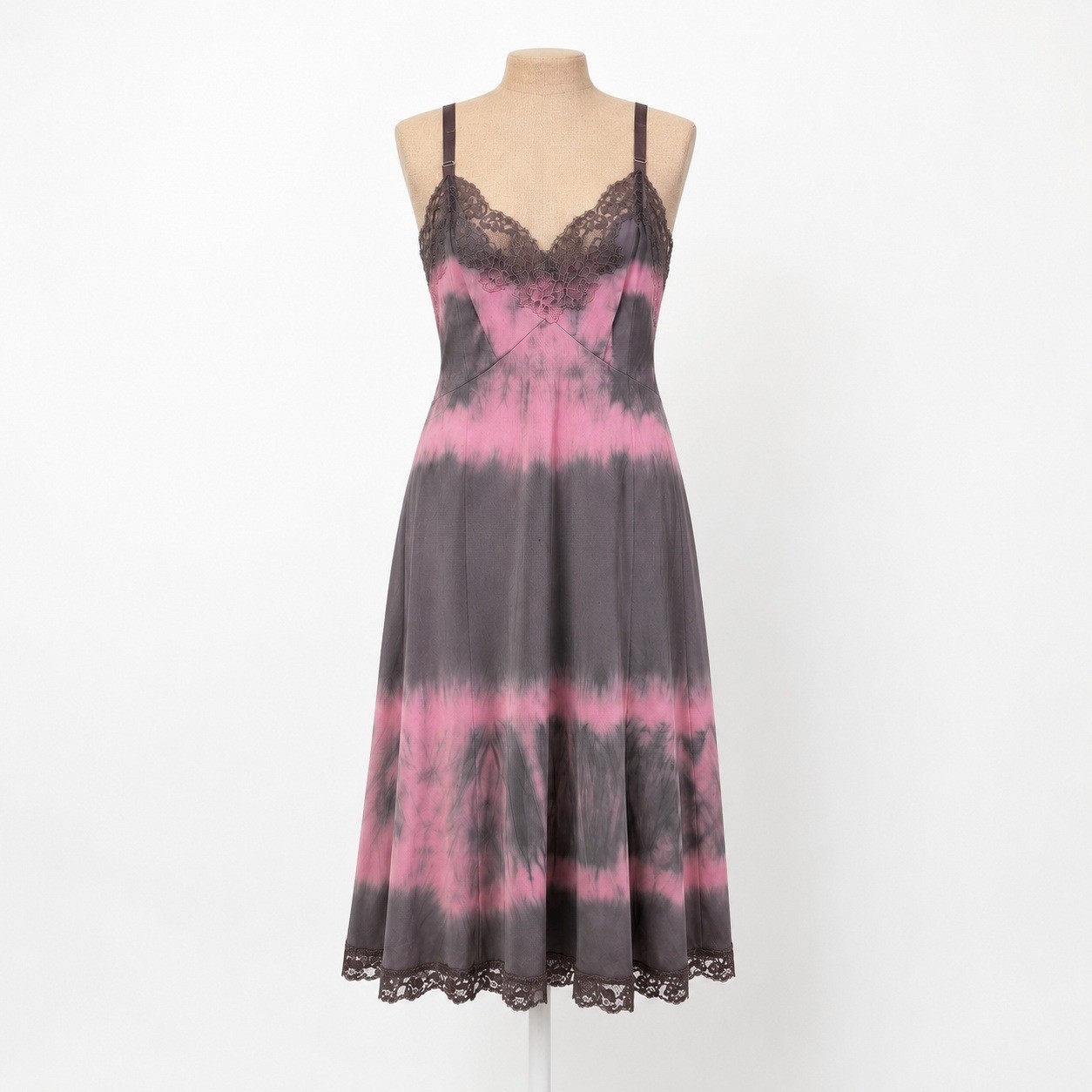 Vintage Hand Dyed Slip Dress Size S Pink Purple Fairy Grunge Boho Y2K Festival