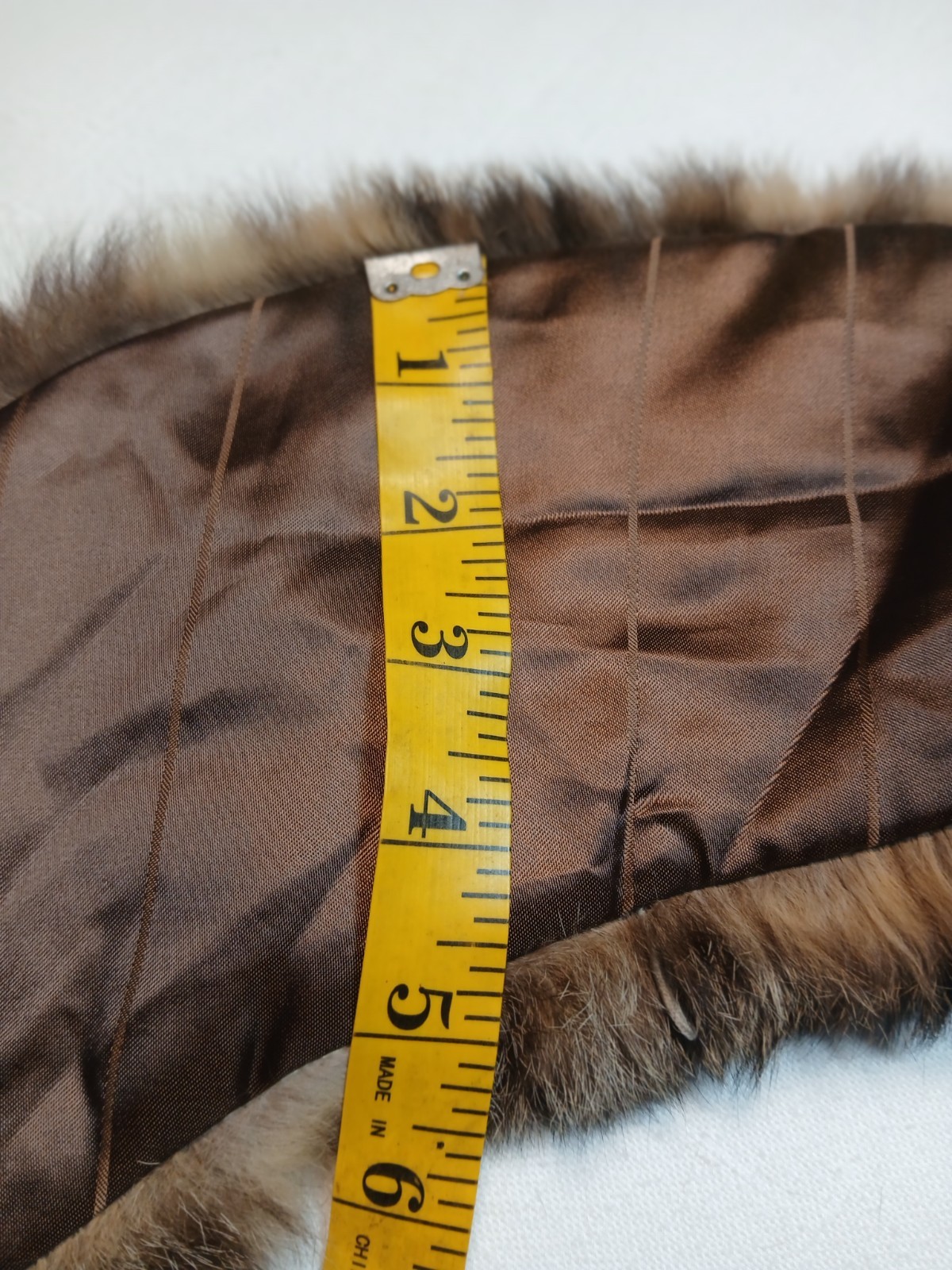 Vintage Real Fur Detachable Coat Collar Stole – Brown Black Raccoon Bobcat,…