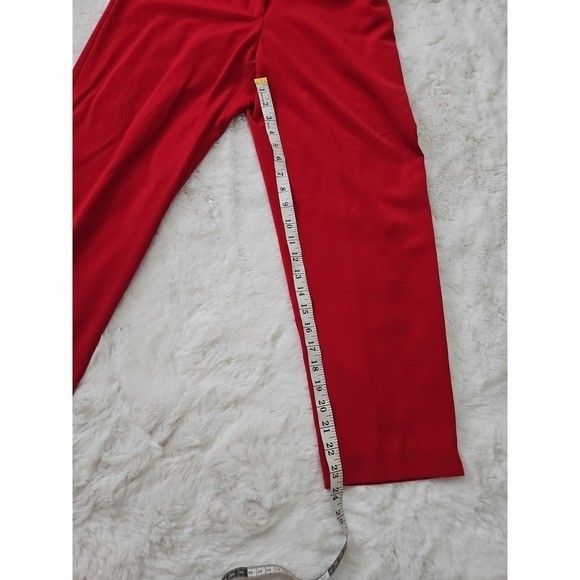 Vintage Style Counterparts Vibrant Red Straight Leg Pants – Size 10