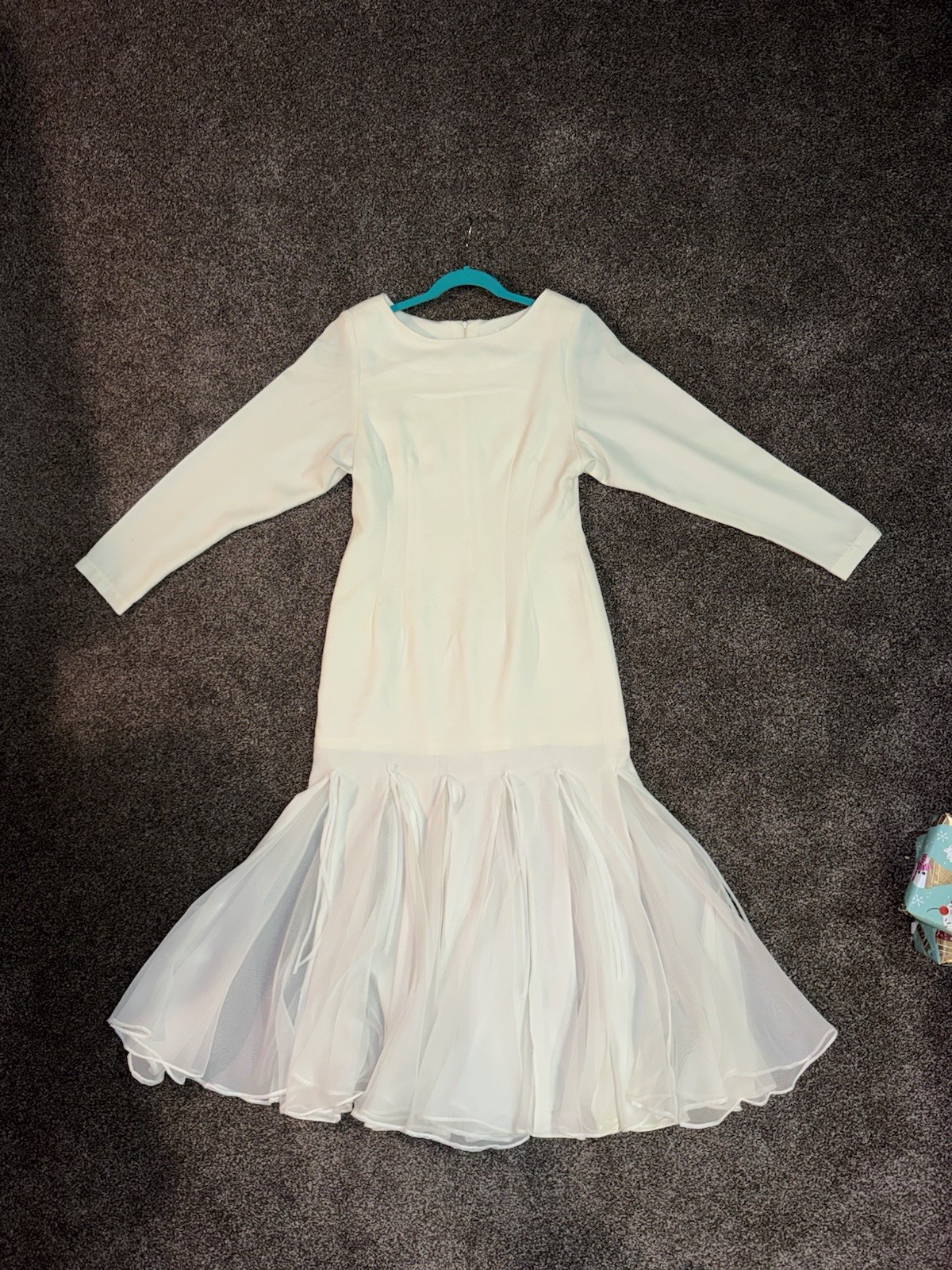 Vintage 1990’s ABS Cream Cocktail Dress Size 10 Elegant