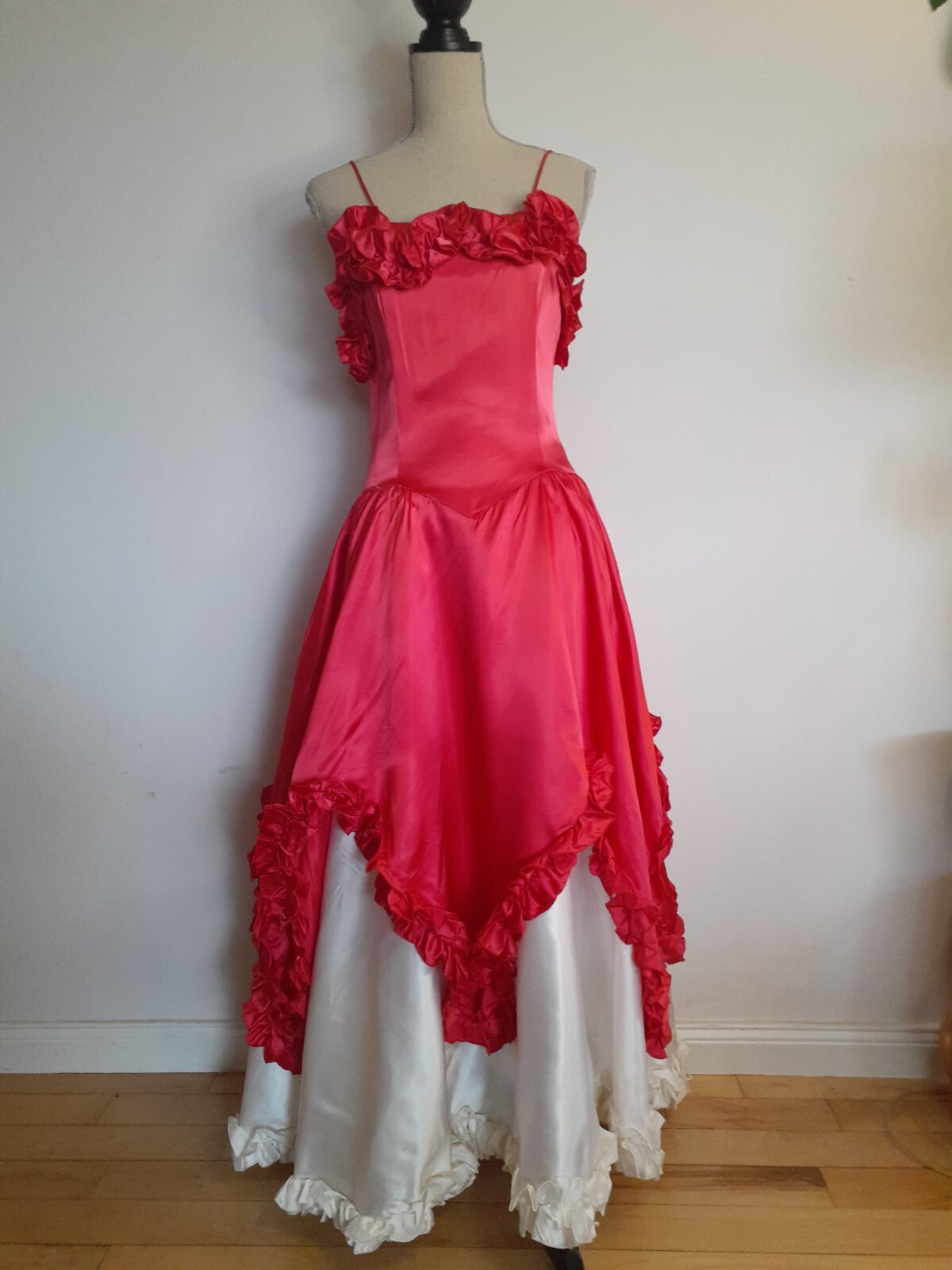 True Vintage S Saloon Dolly Parton Texas Can Can Moulin Rouge Dress Cosplay