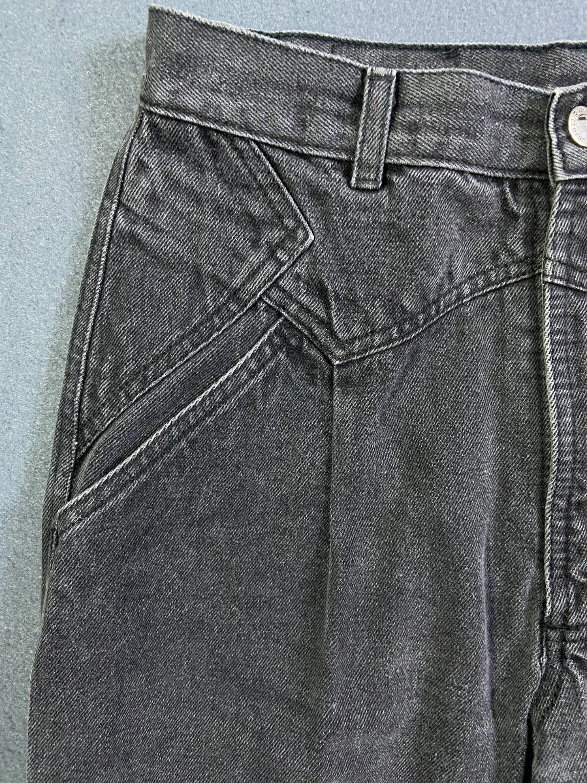 Rocky Mountain Jeans Bare Back Front Buckle High Rise 31/11 x 35 80s 90s VTG EUC