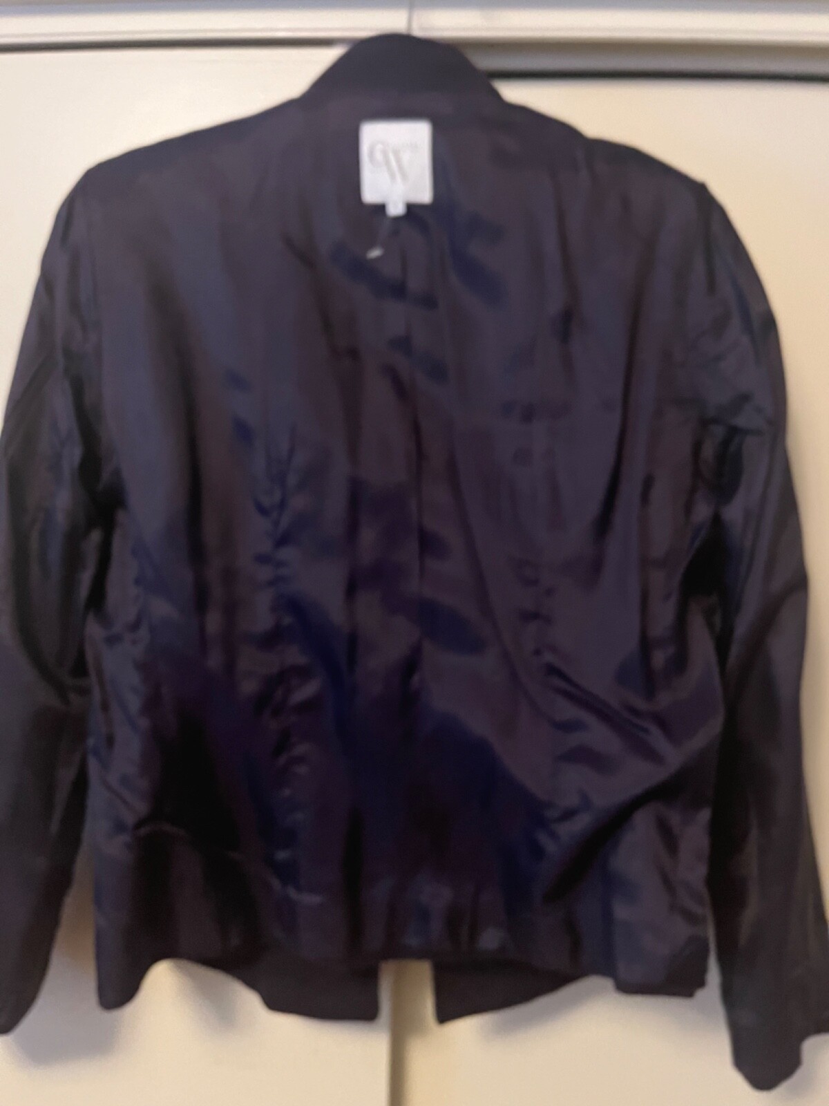 Clifford Wills Vintage NWOT Purple Wool Round Neck Blazer Jacket Sz 8 USA made