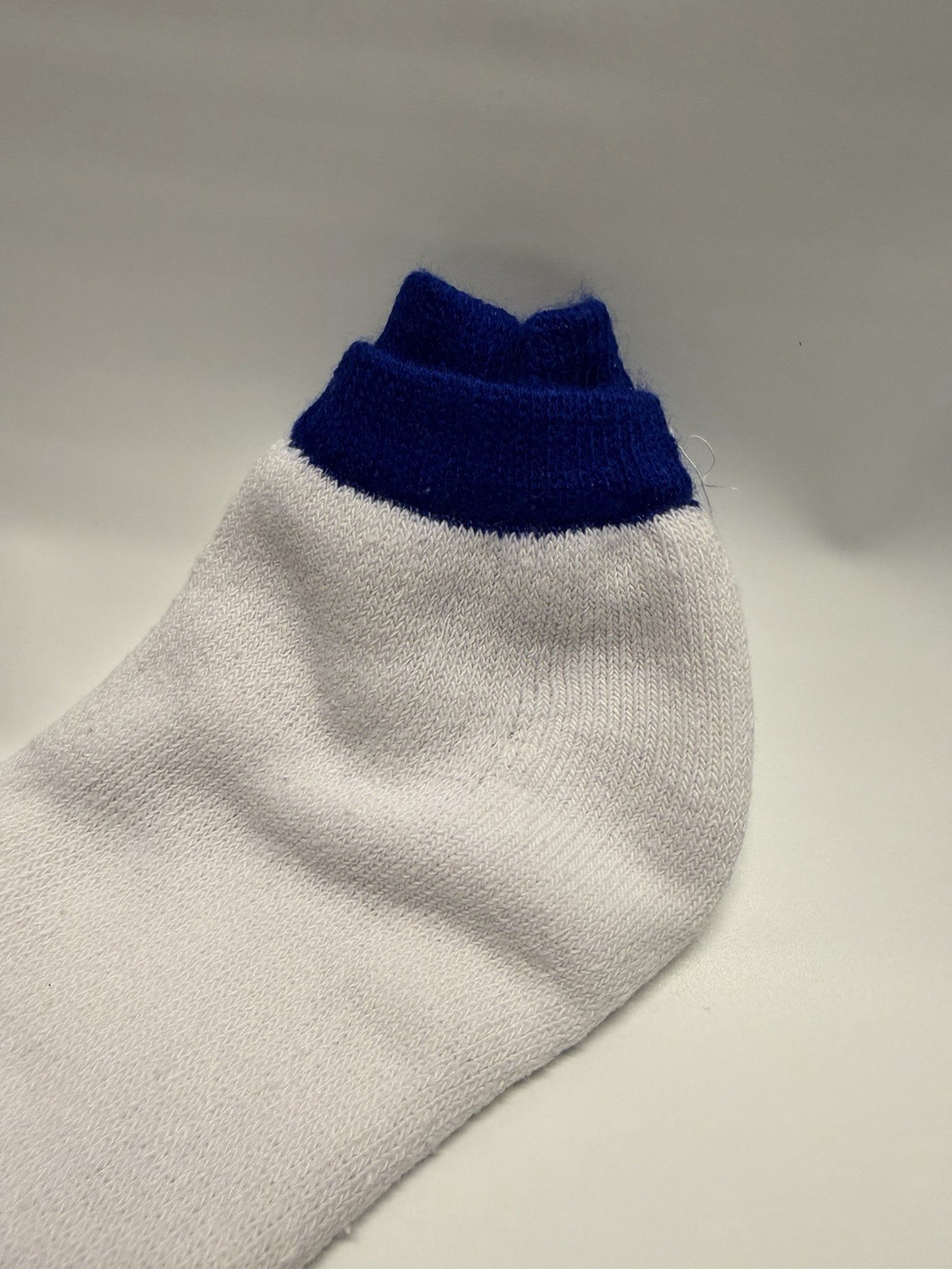 VTG Women’s Socks New Ankle 9-11 Low Cut USA 70s 80s Cotton Blend Royal Stripe