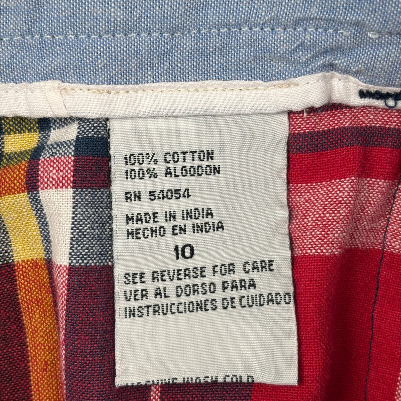 Bugle Boy Shorts Womens 10 Plaid Pleated High Rise Vintage