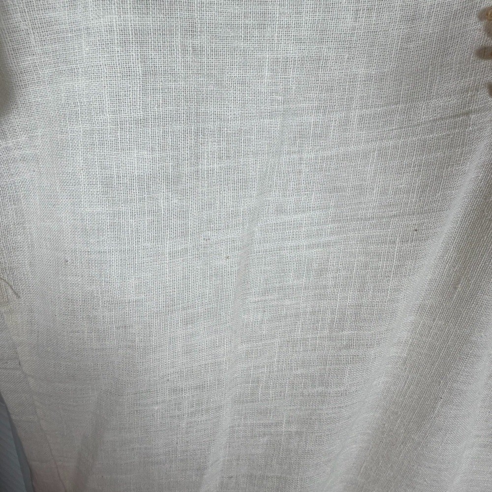 Vintage Kennington Ltd California Boho Floral Blouse Cream L