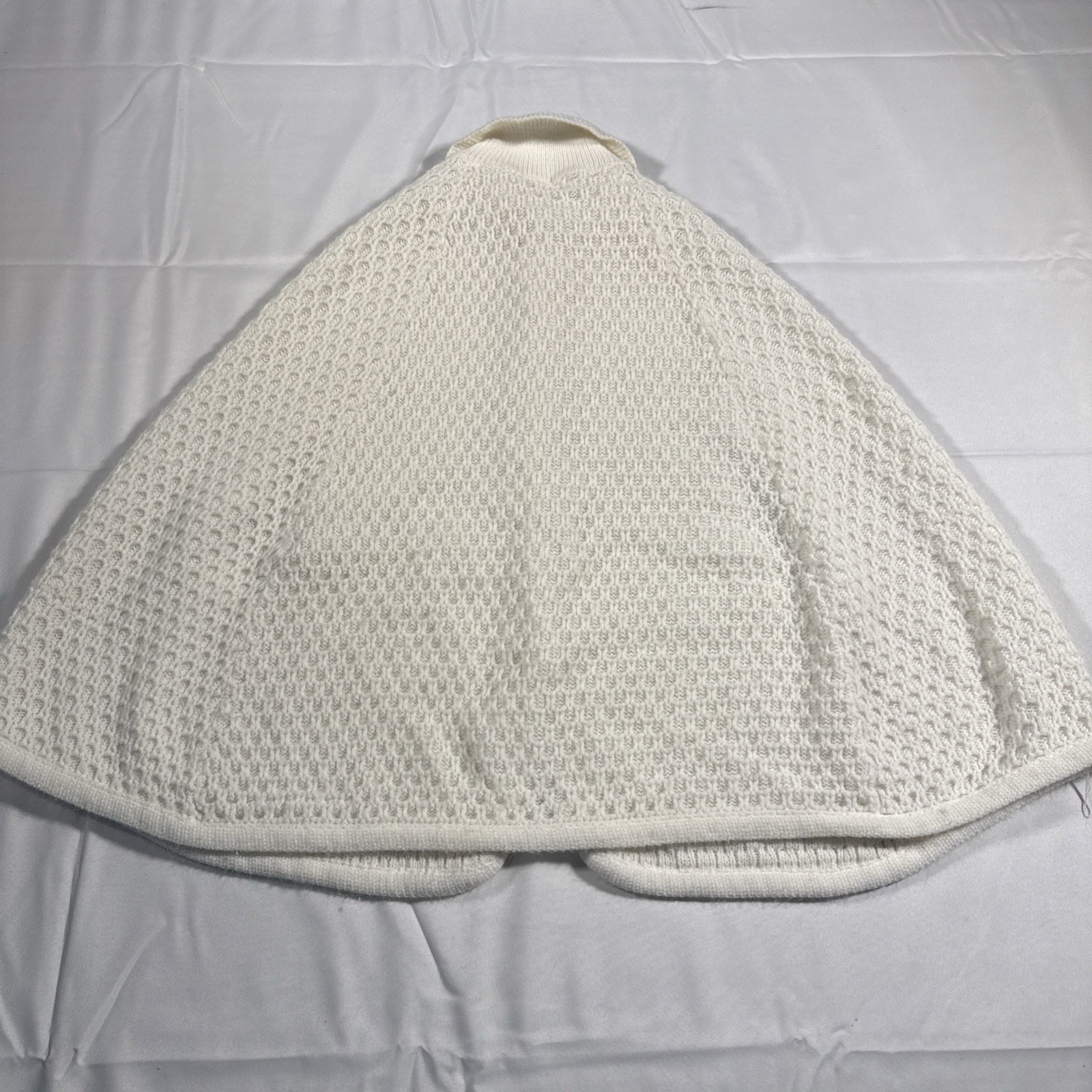 Vintage 70s JC Penney Fashions Knit Crochet Tunic Cover One Size