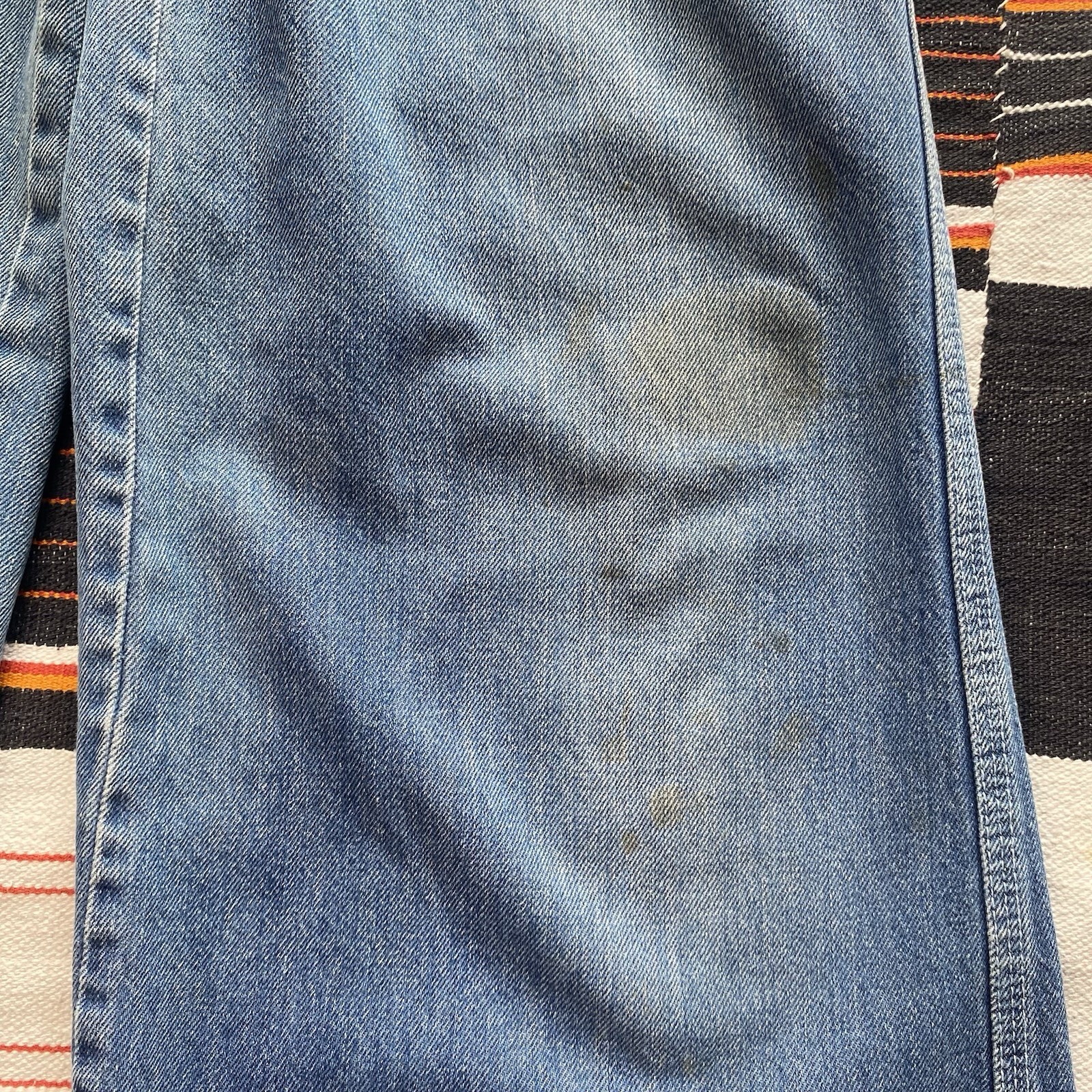 Vintage 70’s Levi’s Bell Bottom Denim Jeans. Boho. Hippie. Festival. Size 25/32.