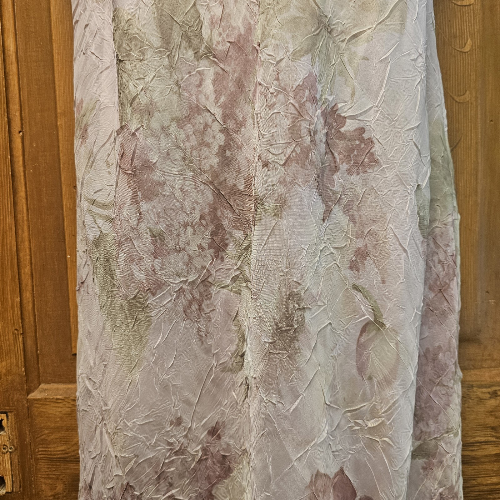 VTG 90s Y2K Fairy Floral Dress R&M Richards Pale Pink Chiffon Appx Sz L Coquette