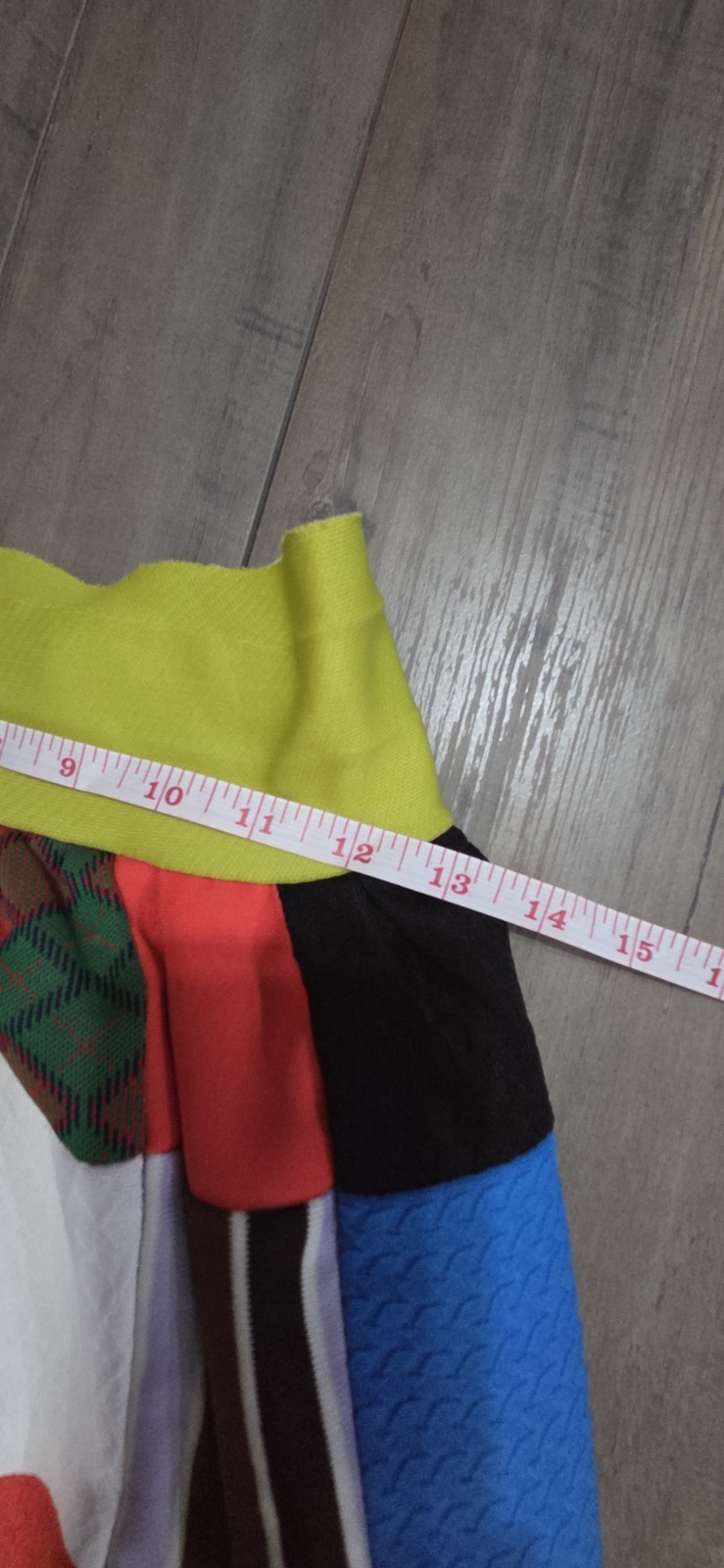 Handmade Vintage 70s Multi Color Quilt Skirt (27″ Waist x39″ Long) Boho Designer