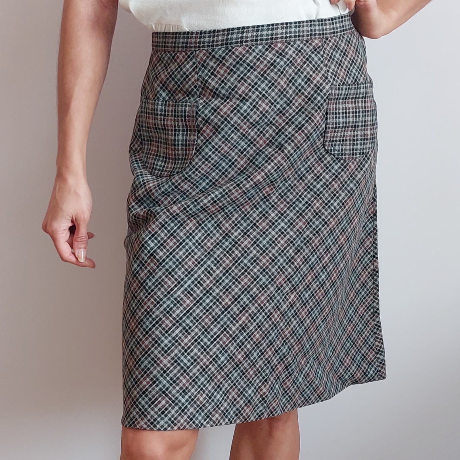 New vintage Soviet Polish woolen skirt