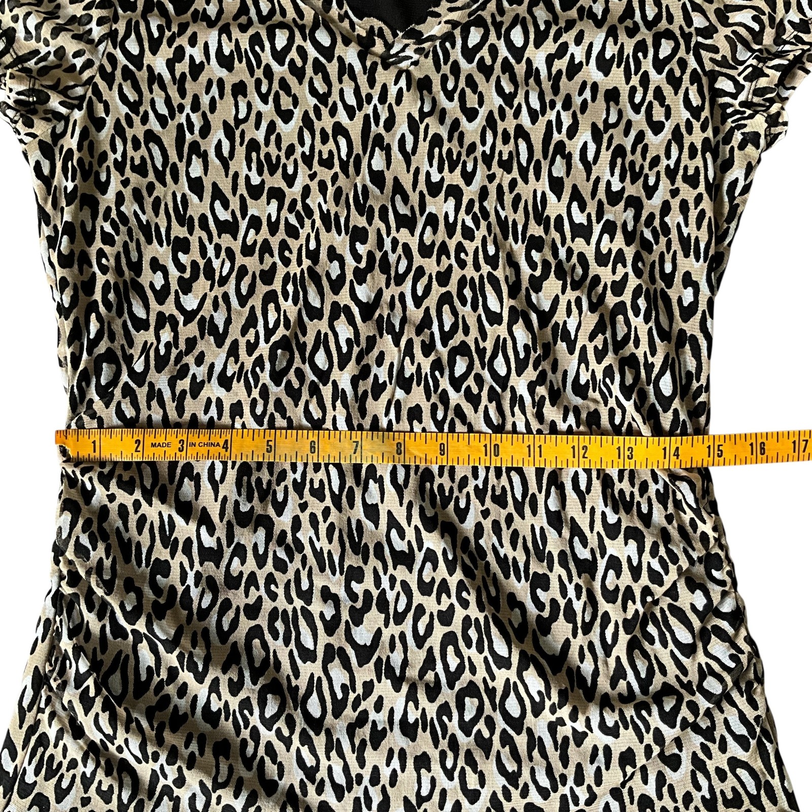 Dana Buchman Leopard Print Blouse: 90s, Y2K