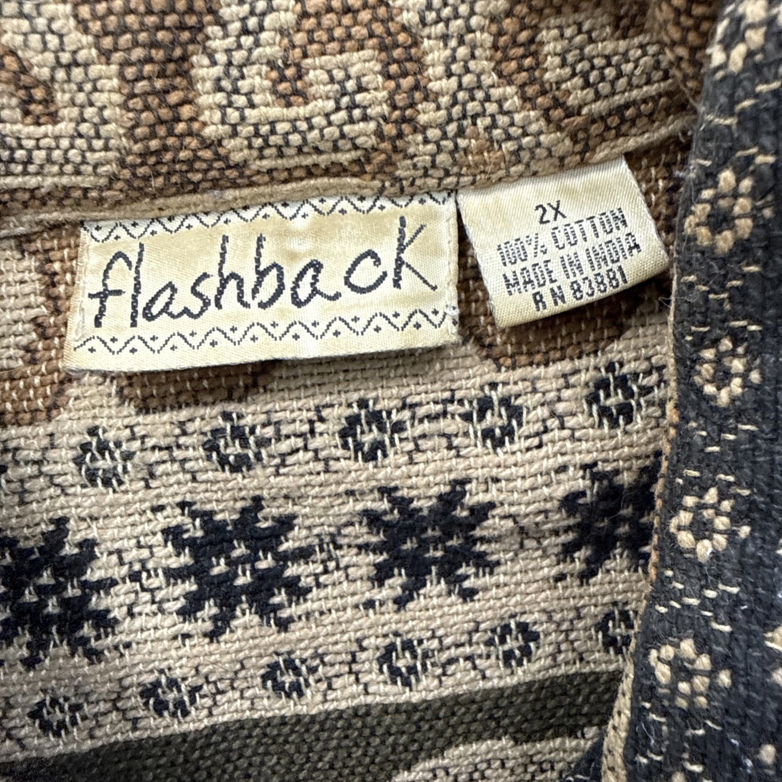 VTG Women 2X Tapestry Jacket Bear Flashback Woven Cabin Gorp Granny Core Sweater