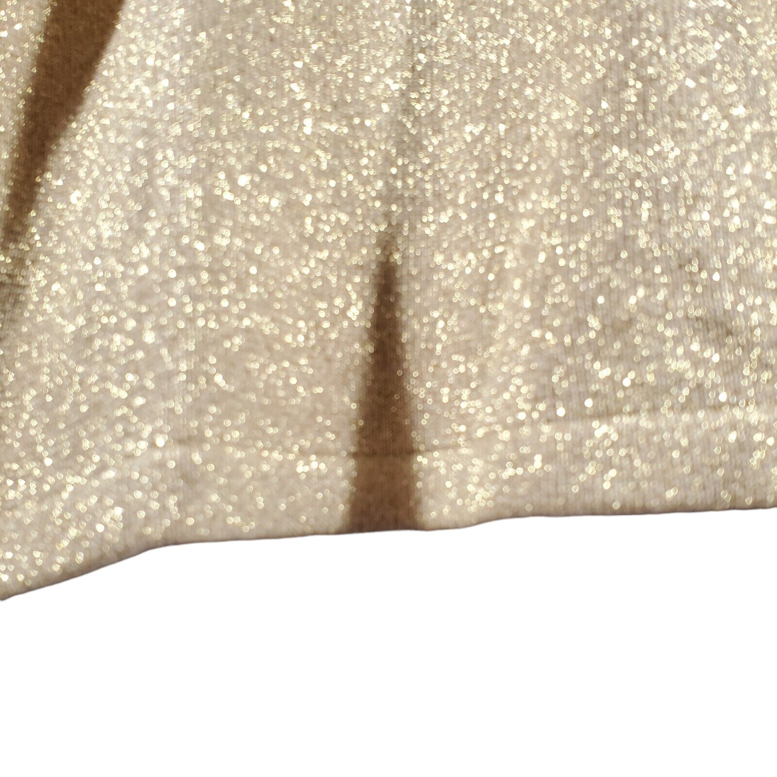 VTG 90s August Silk S/S T-shirt Top Women’s M Petite Metallic Gold Glittery