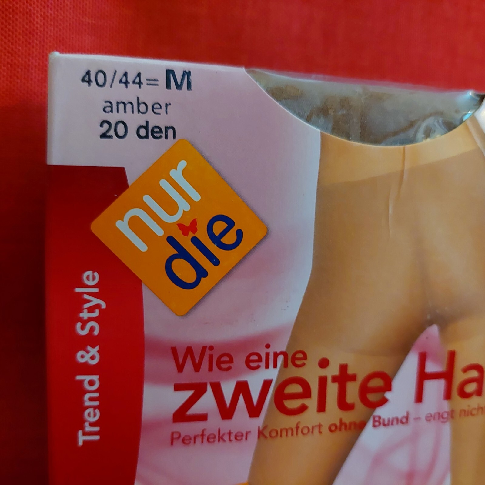 Vintage Pantyhose Zweite Haut Germany Nur Die Size M Color Amber BBROS3
