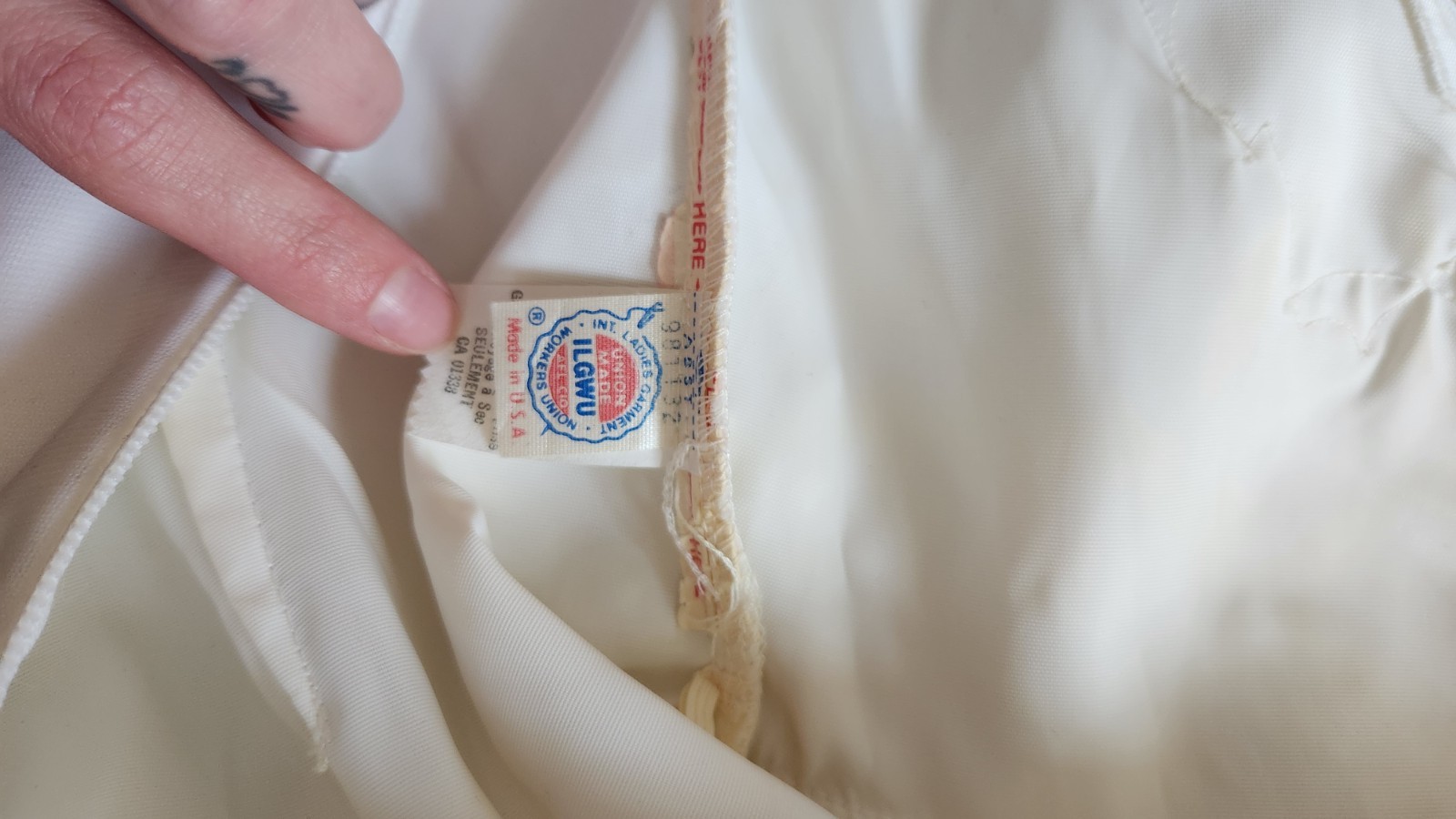 International Ladies Garment Workers Union Vintage Wedding Dress
