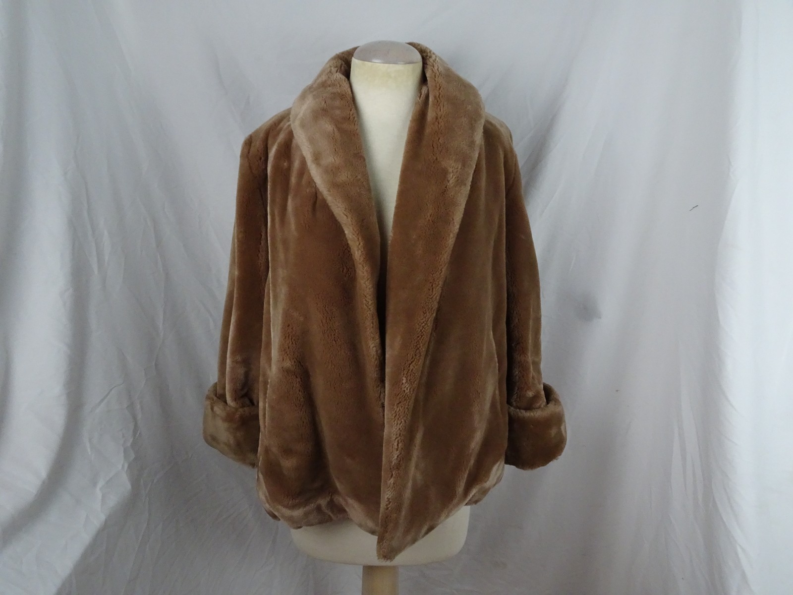 Vintage 60s Cloud No. 9 Faux Fur Coat Woven by Collin’s & Aikman