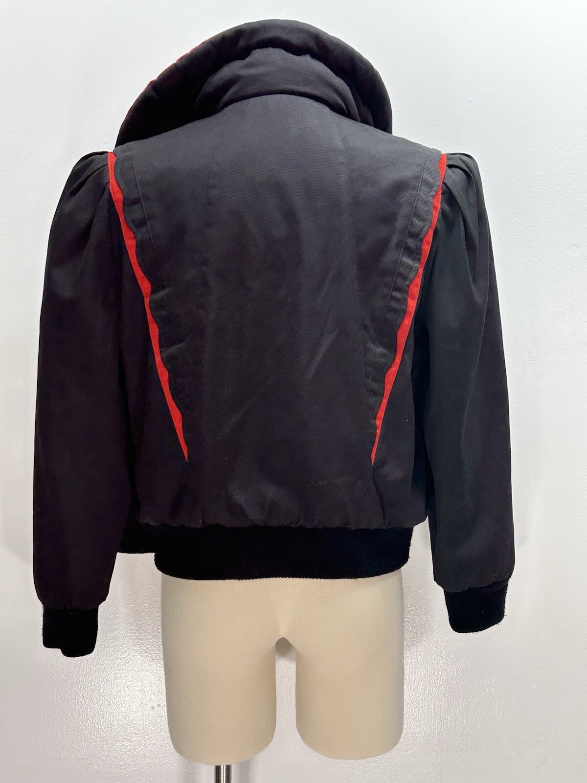 Rockabilly Jacket Bomber Mod Maid Red Black 1980’s Rock Pop Kpop Women’s Small