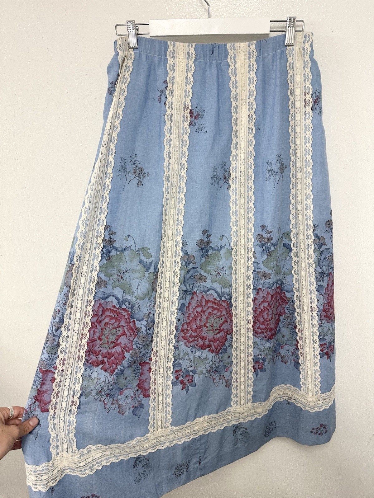 Vintage 70s Tumbleweeds Phoenix Arizona Cottagecore Floral Maxi Praire Skirt