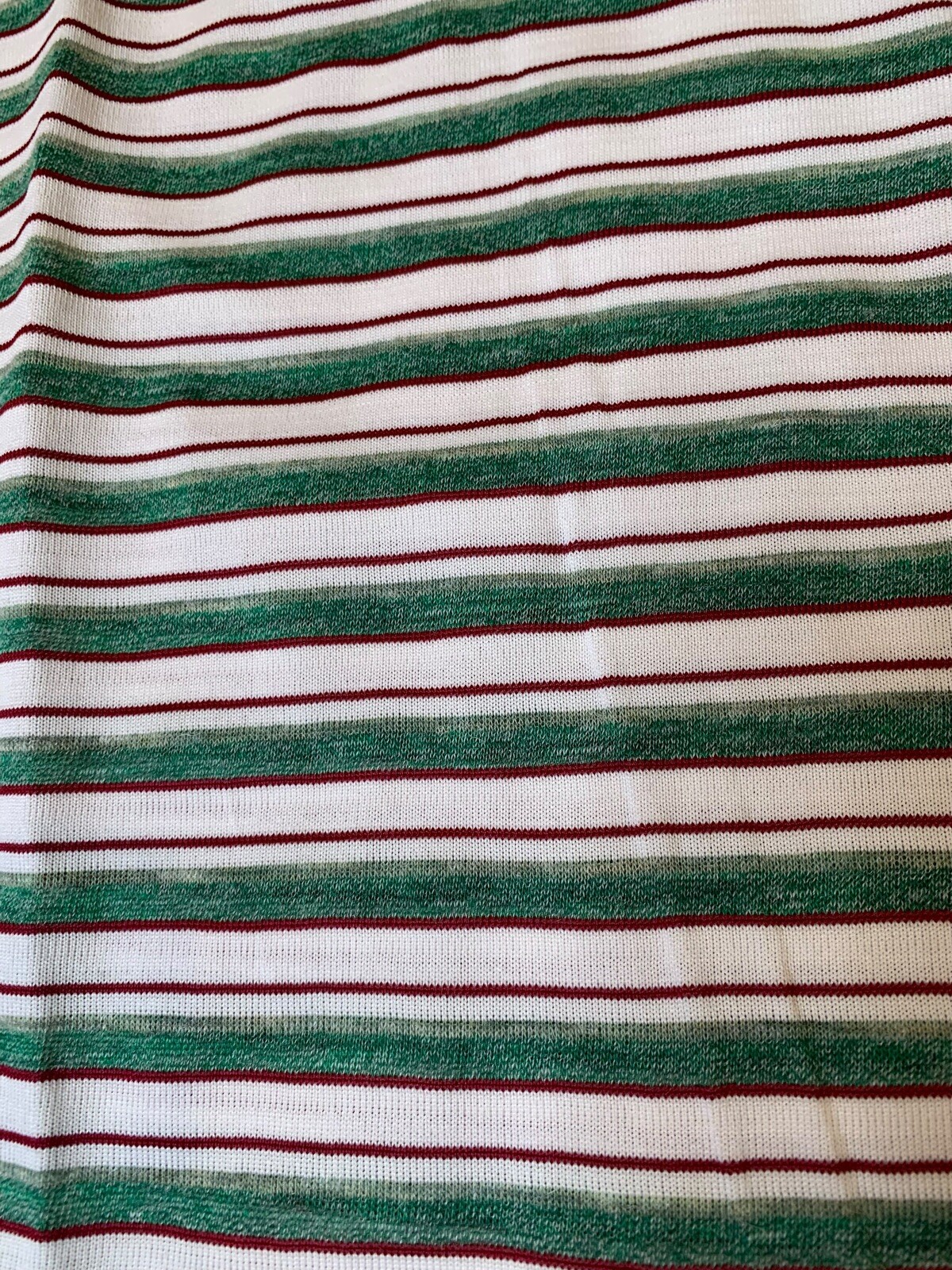 909 Collection Women’s T-Shirt Size S Vintage 1960s Red, Green, & White Stripes