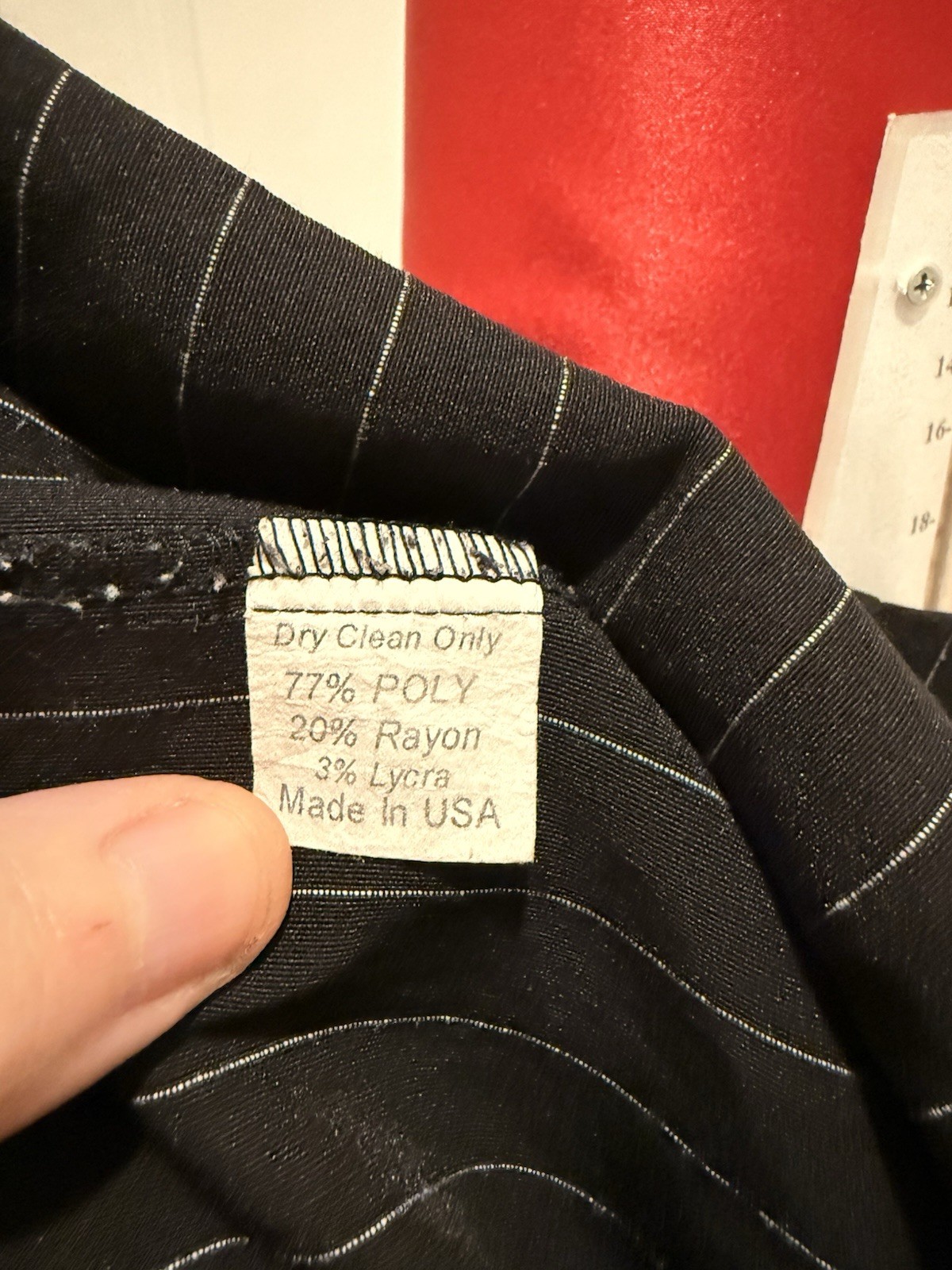Women’s 2000’s Stop Staring! Size XL Black With White Pinstripe Wiggle Dress