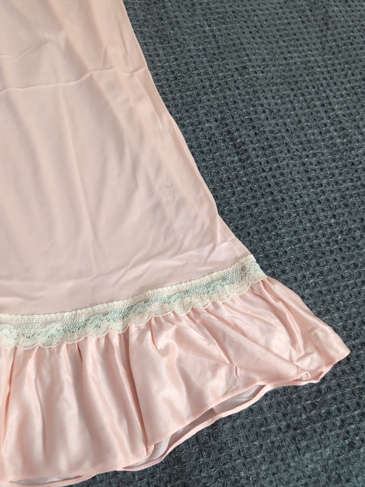 Vintage Natalie Creations Nightgown Nylon Lace Size Medium