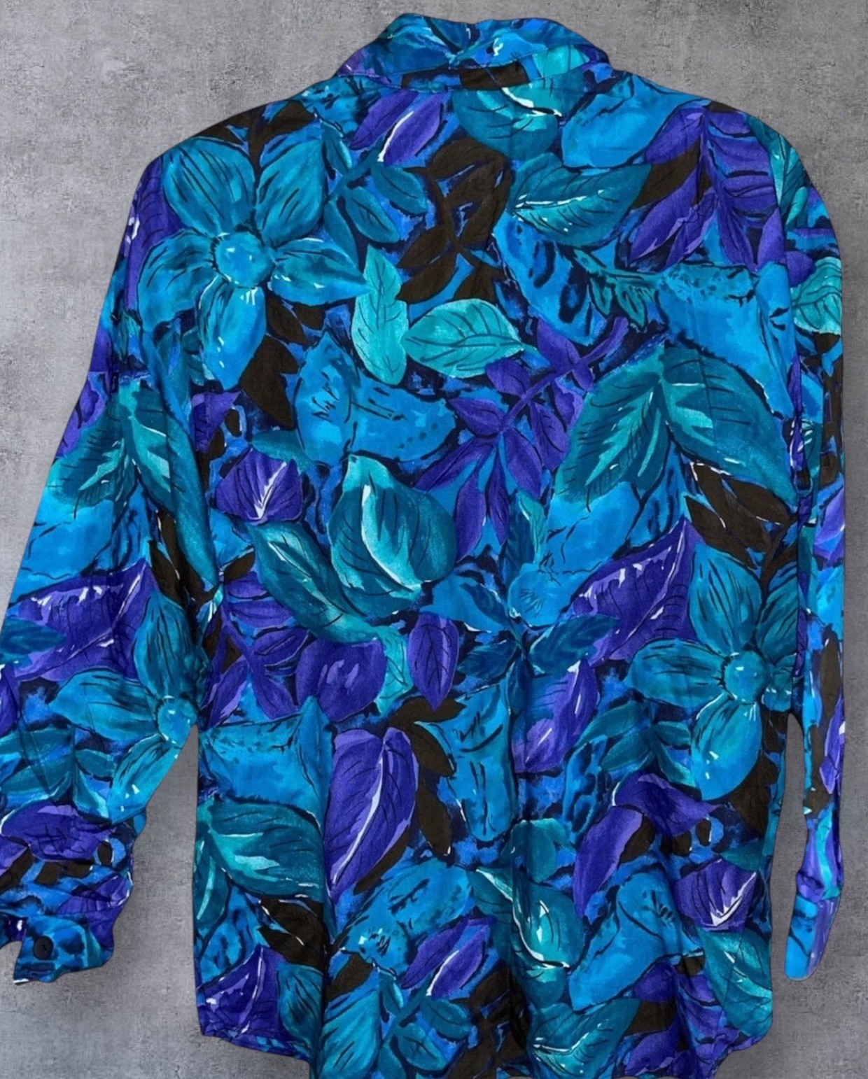 Women’s Just Me! Button Down Dress Blouse Shirt Medium Floral Vintage 1990s NEW