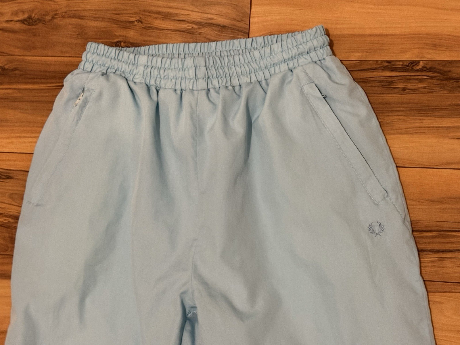 Vtg Fred Perry Windbreaker Track Pants M Light Blue Women / Unisex Runs Small