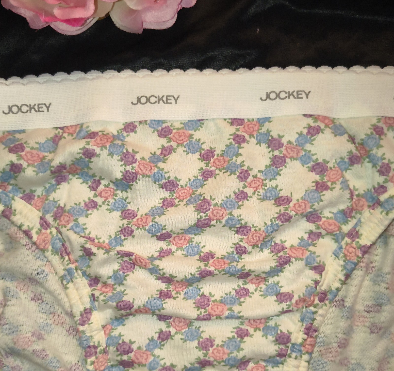 Vintage 1980’s French Cut Floral Bikini Panties by JOCKEY FOR HER Size 5 NWOT