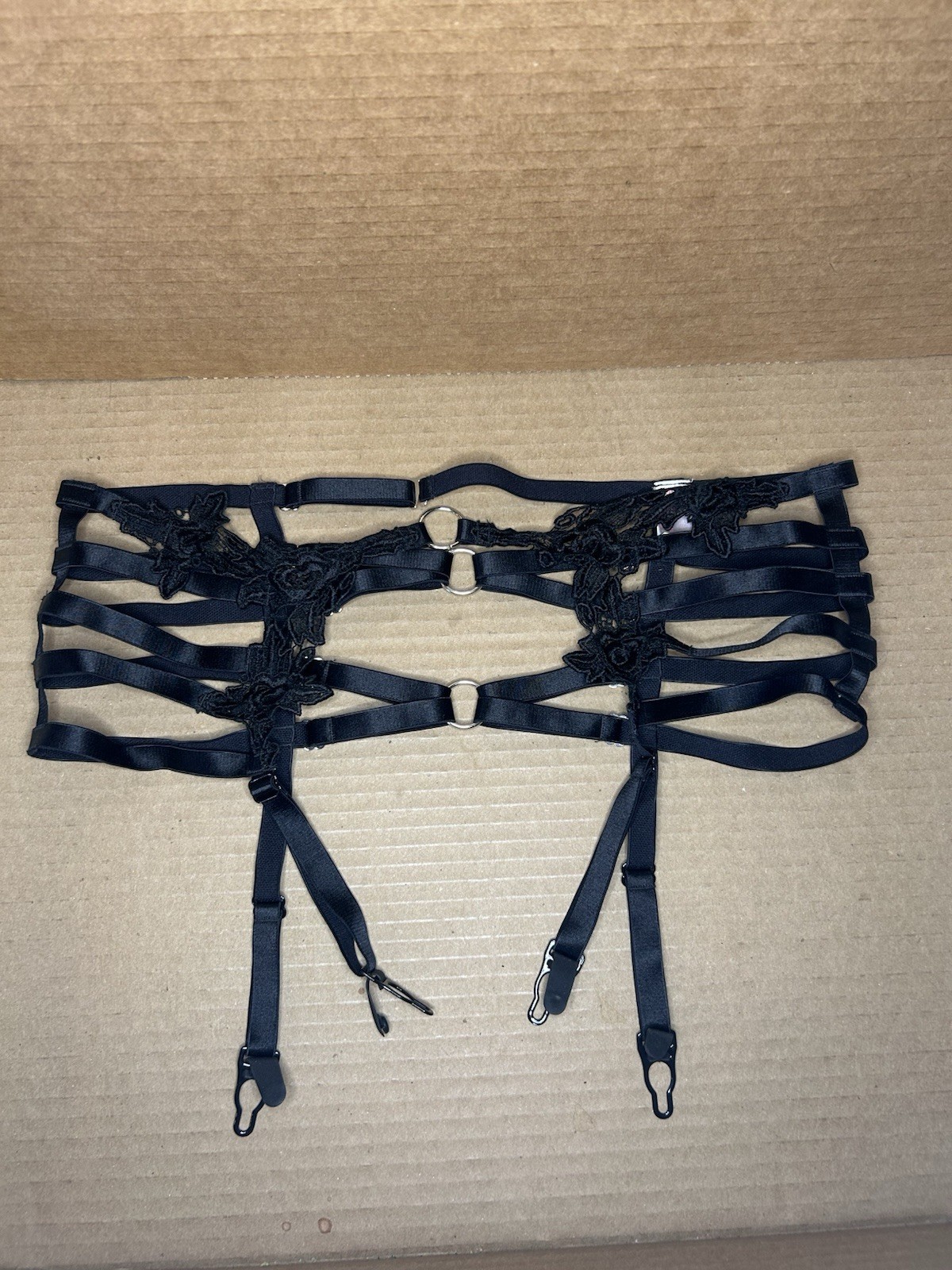 Beautiful Shirley Of Hollywood Strappy Garter Belt Stripper Lingerie Size L/XL